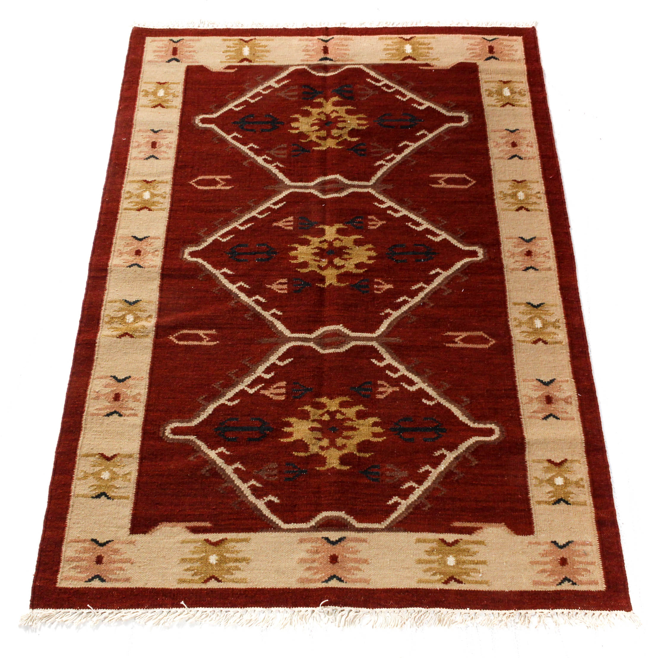 Handwoven Indian Kilim Rug