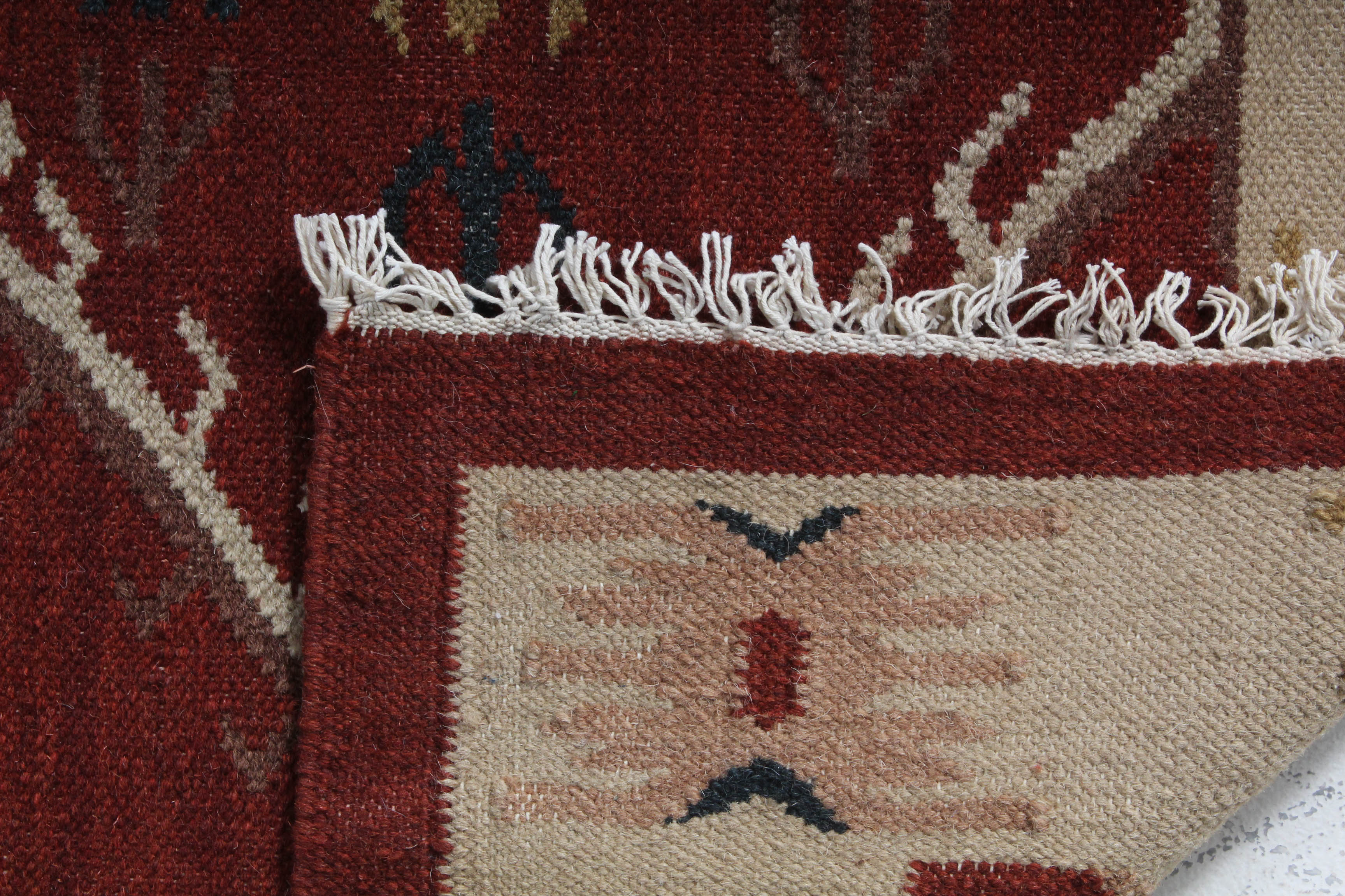 Handwoven Indian Kilim Rug