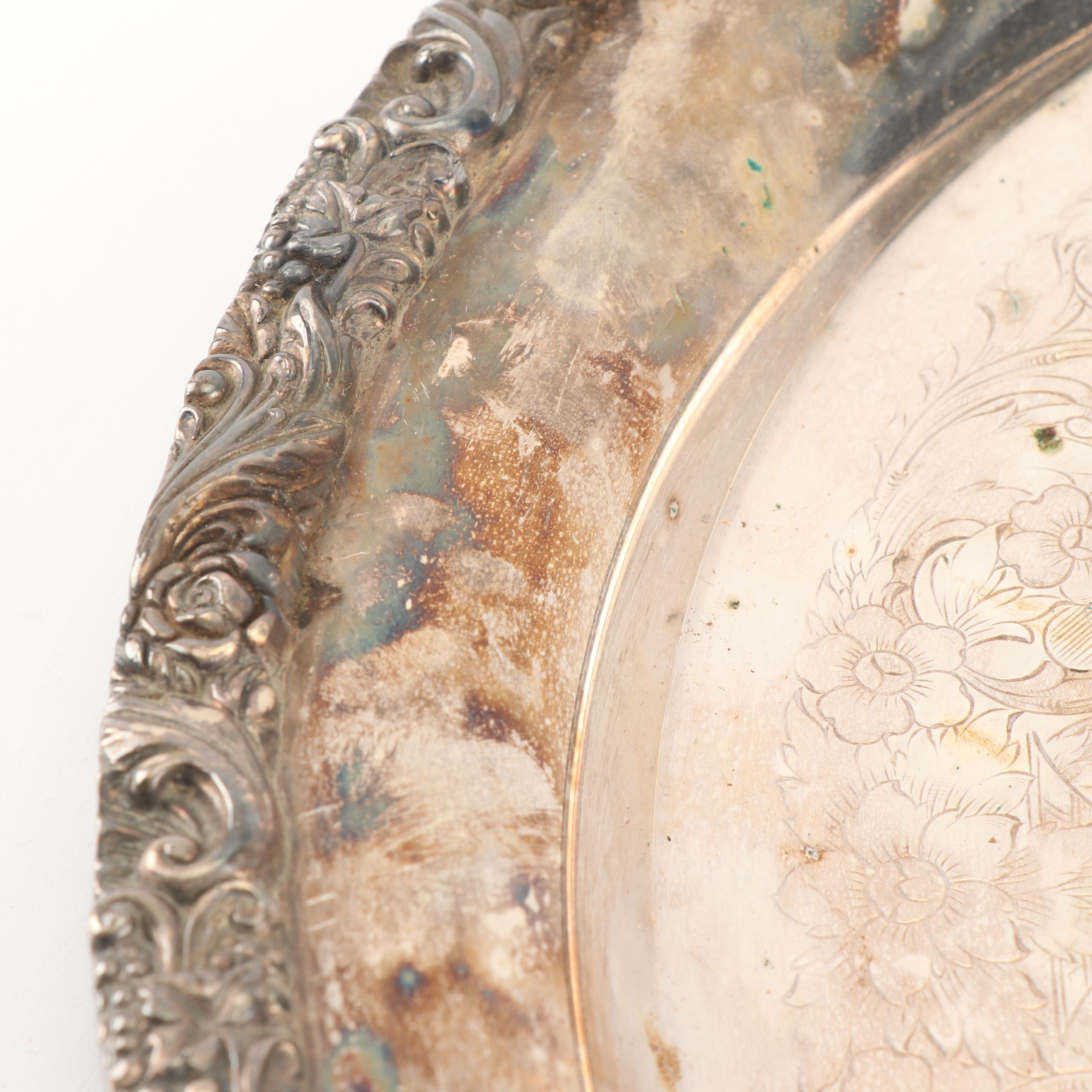 Webster-Wilcox Silver Plate Serving Tray