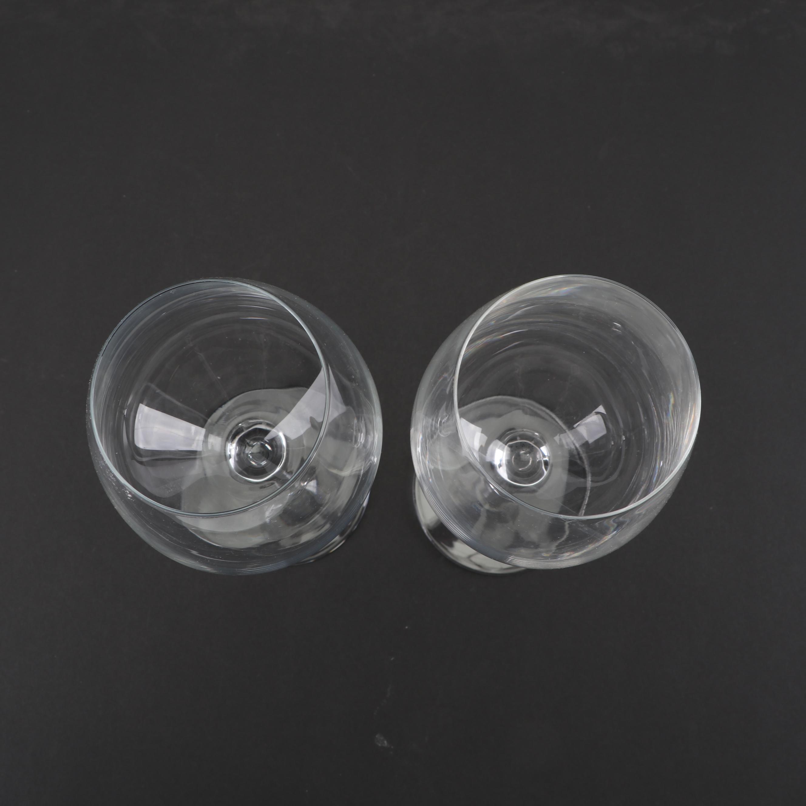 Contemporary Luigi Bormioli "Crescendo" Wine Glasses
