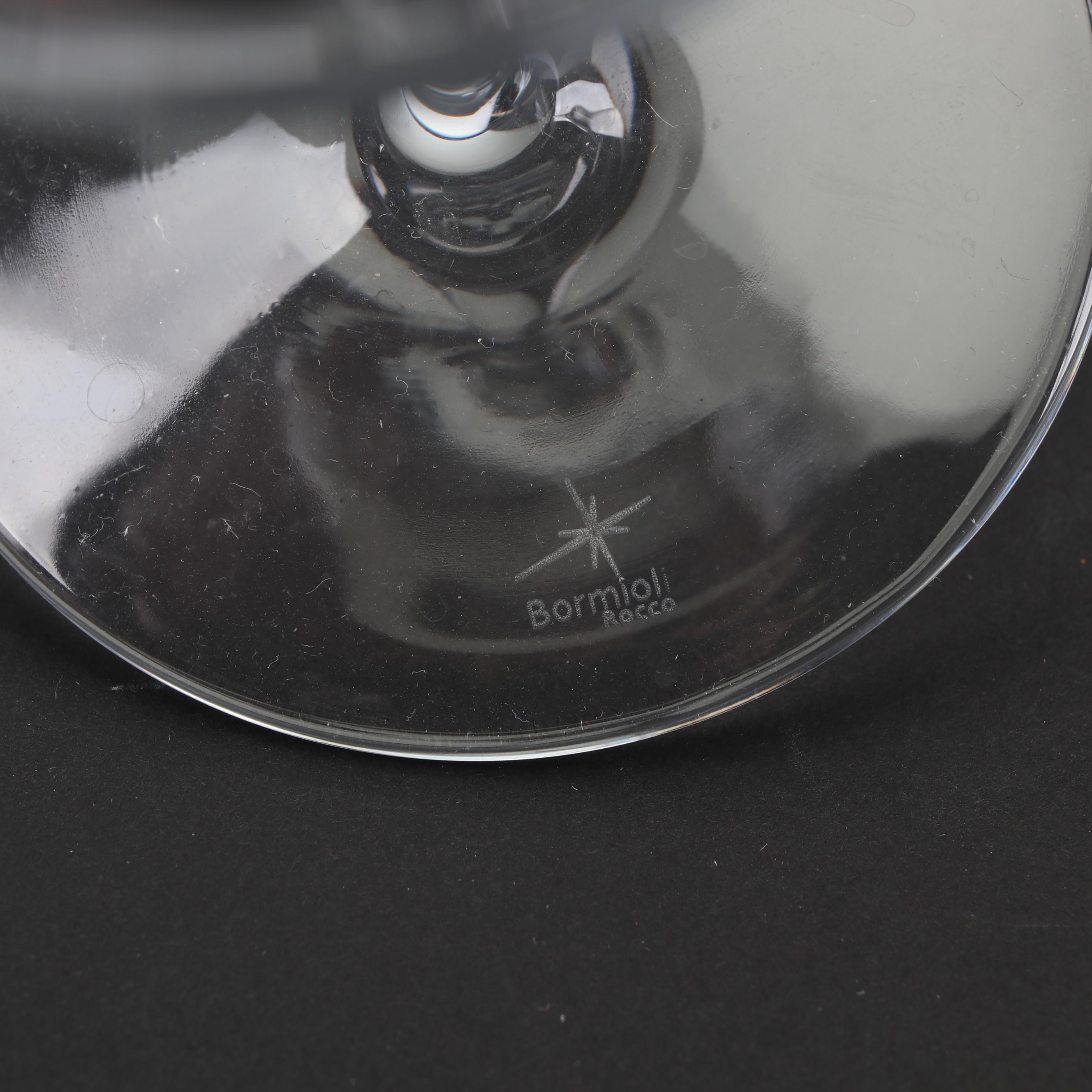 Contemporary Luigi Bormioli "Crescendo" Wine Glasses