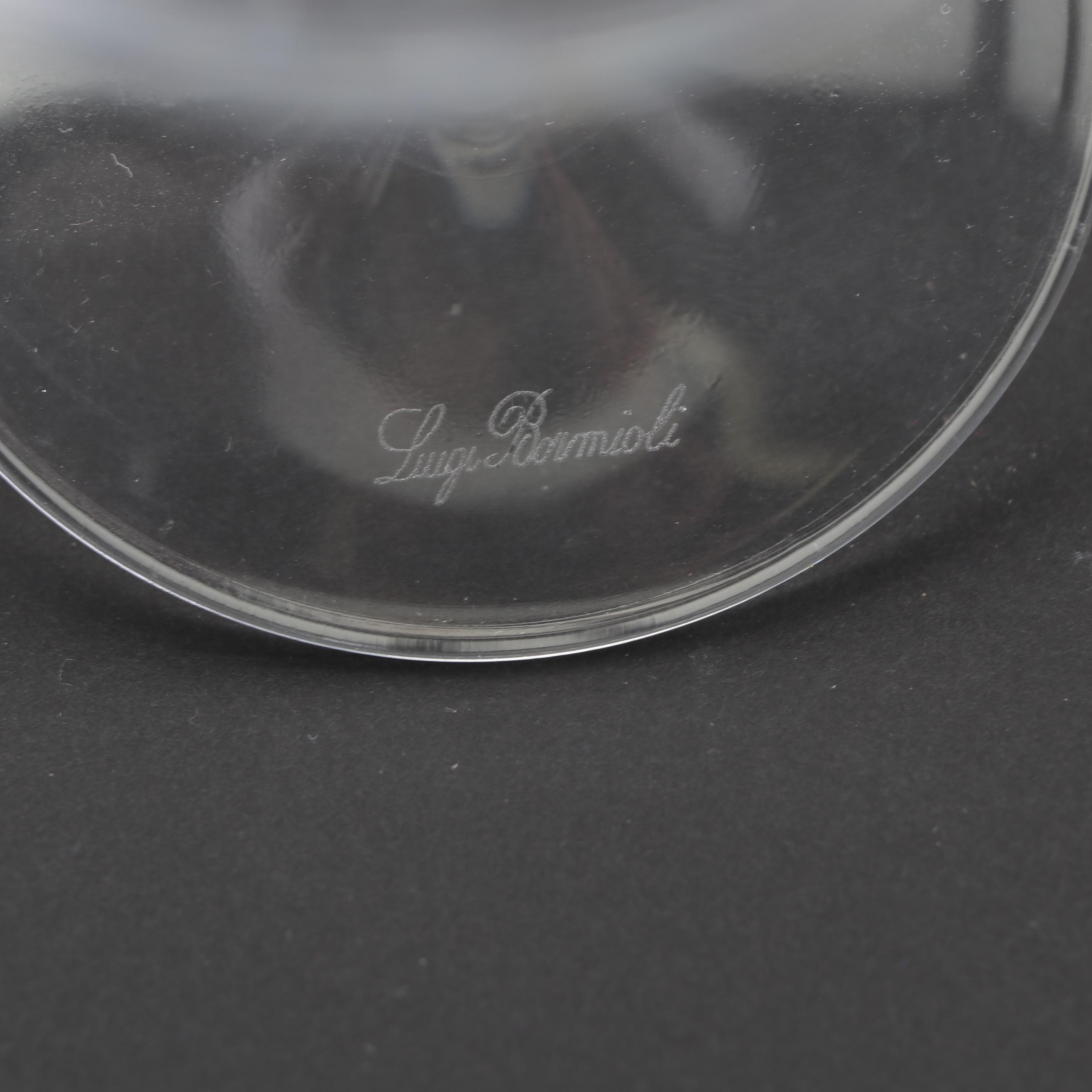 Contemporary Luigi Bormioli "Crescendo" Wine Glasses