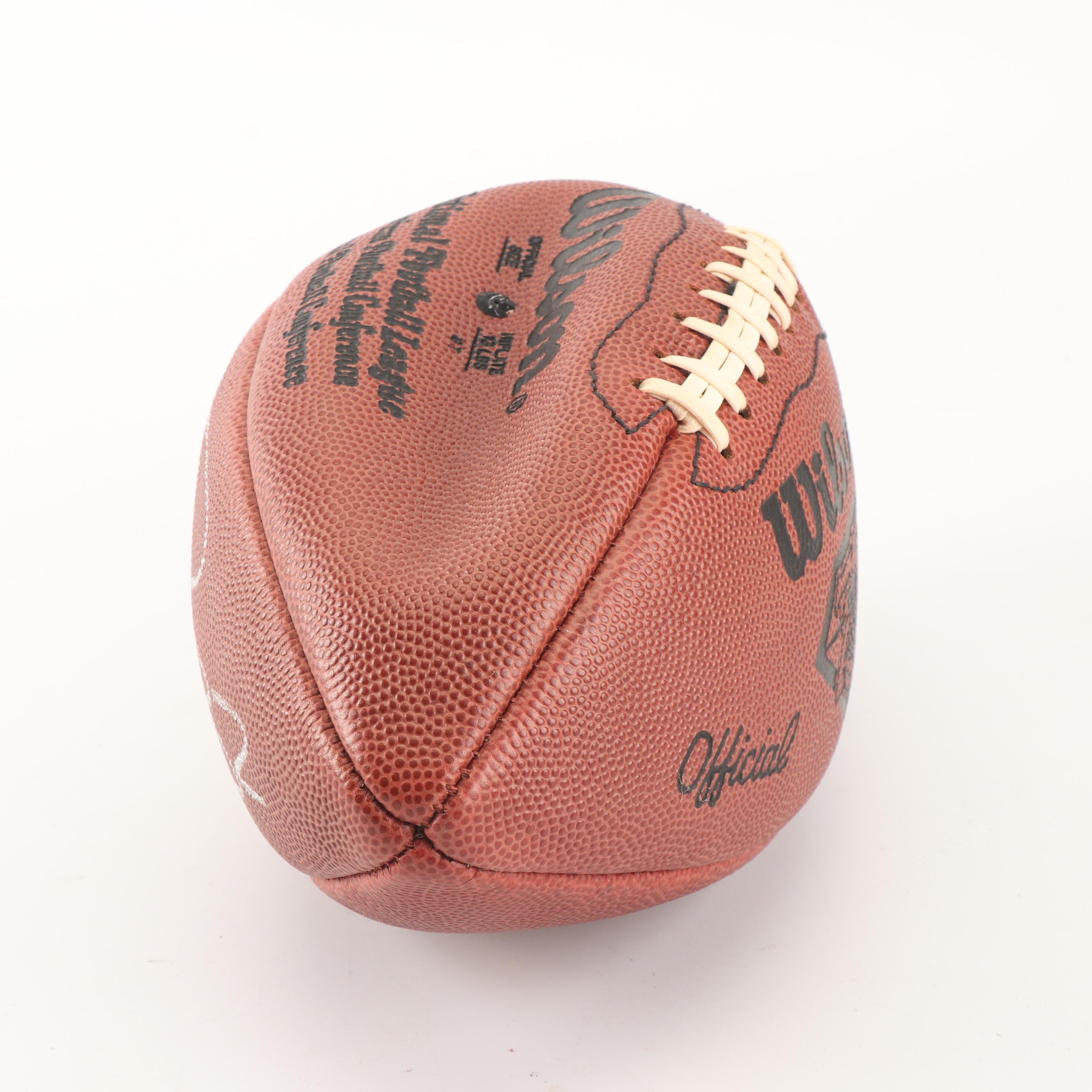 Errict Rhett Autographed Football