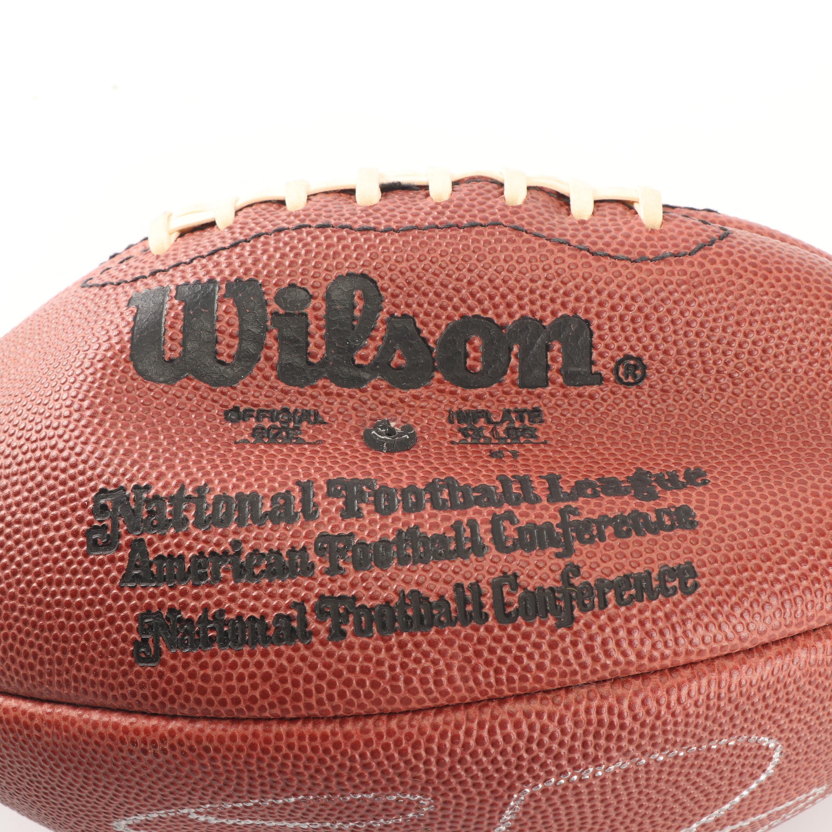 Errict Rhett Autographed Football