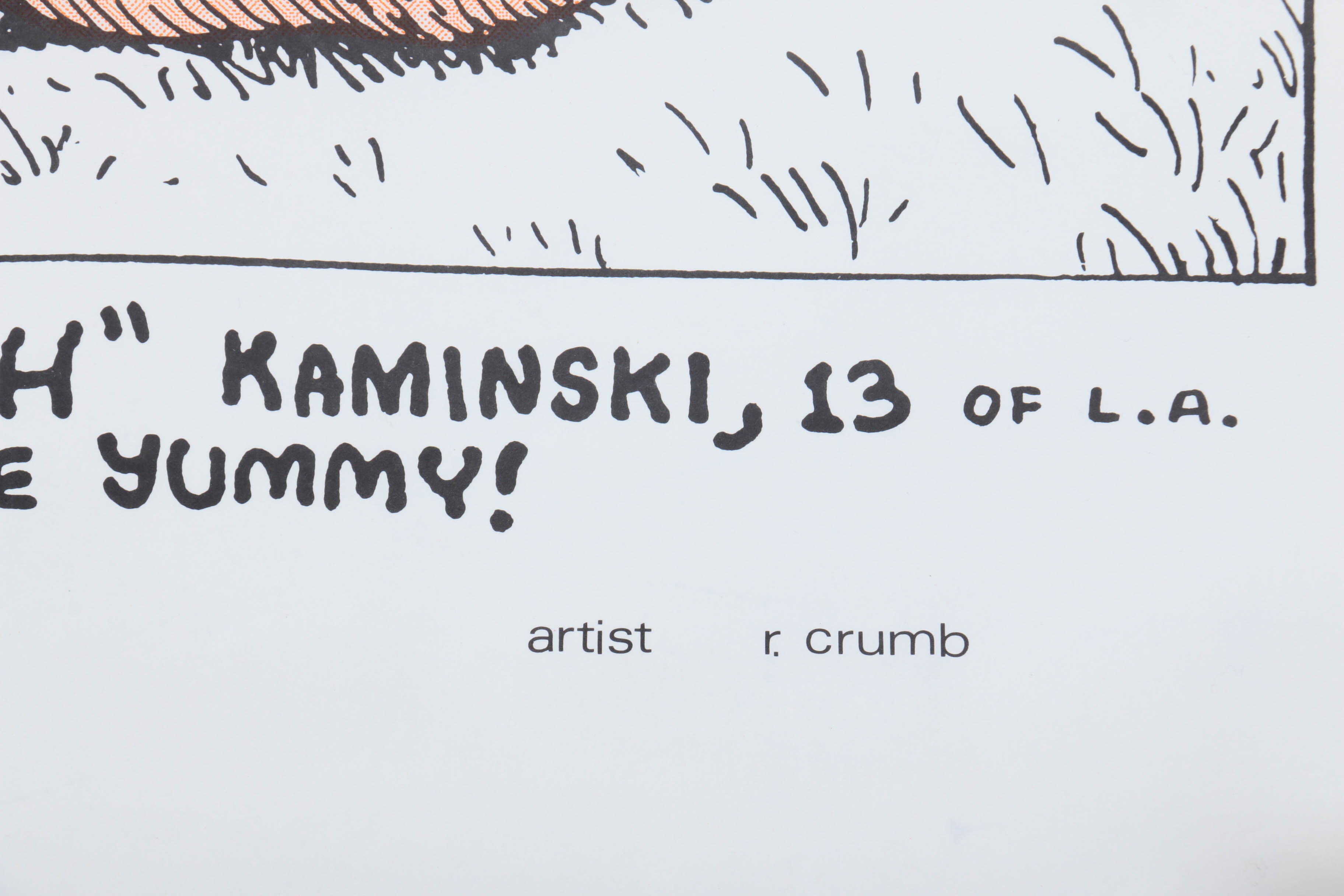 Robert Crumb 1970 "'Honey Bunch' Kaminsky" Poster