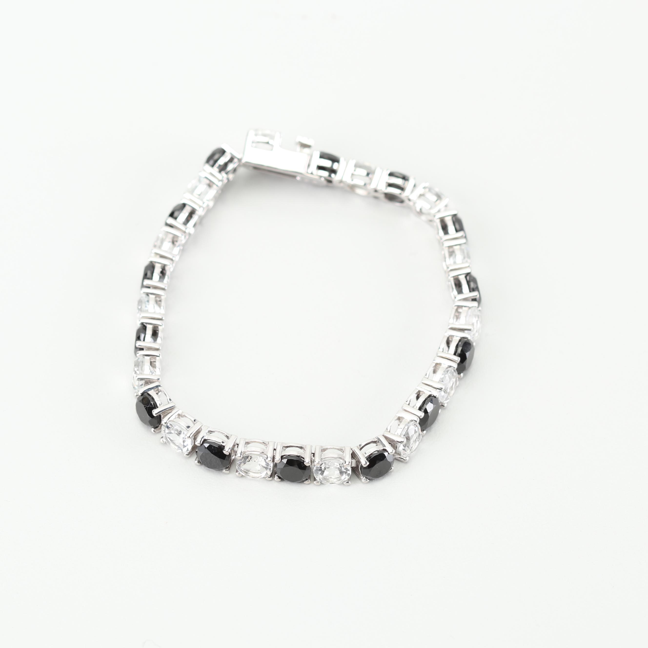 Sterling Silver Cubic Zirconia Bracelet