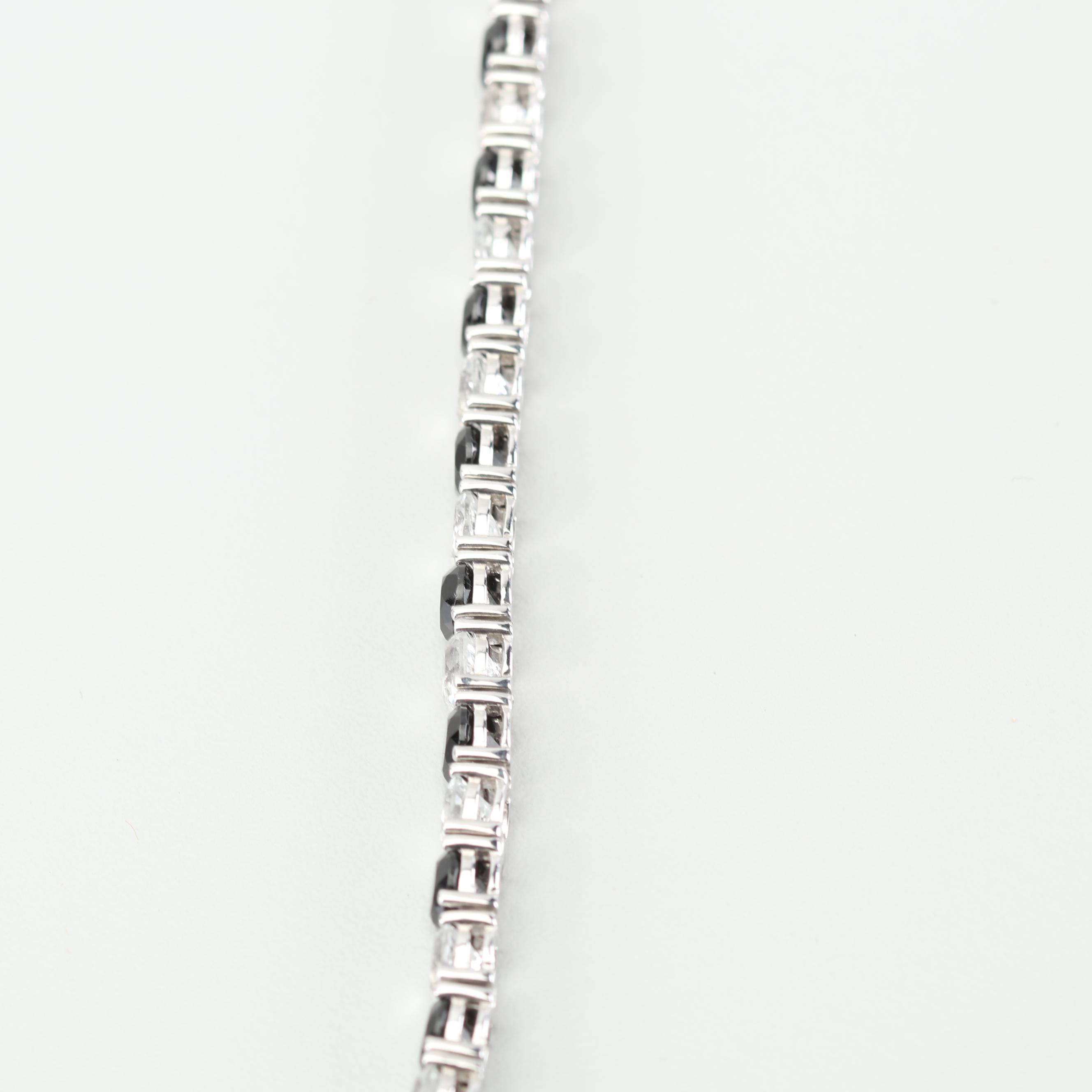 Sterling Silver Cubic Zirconia Bracelet