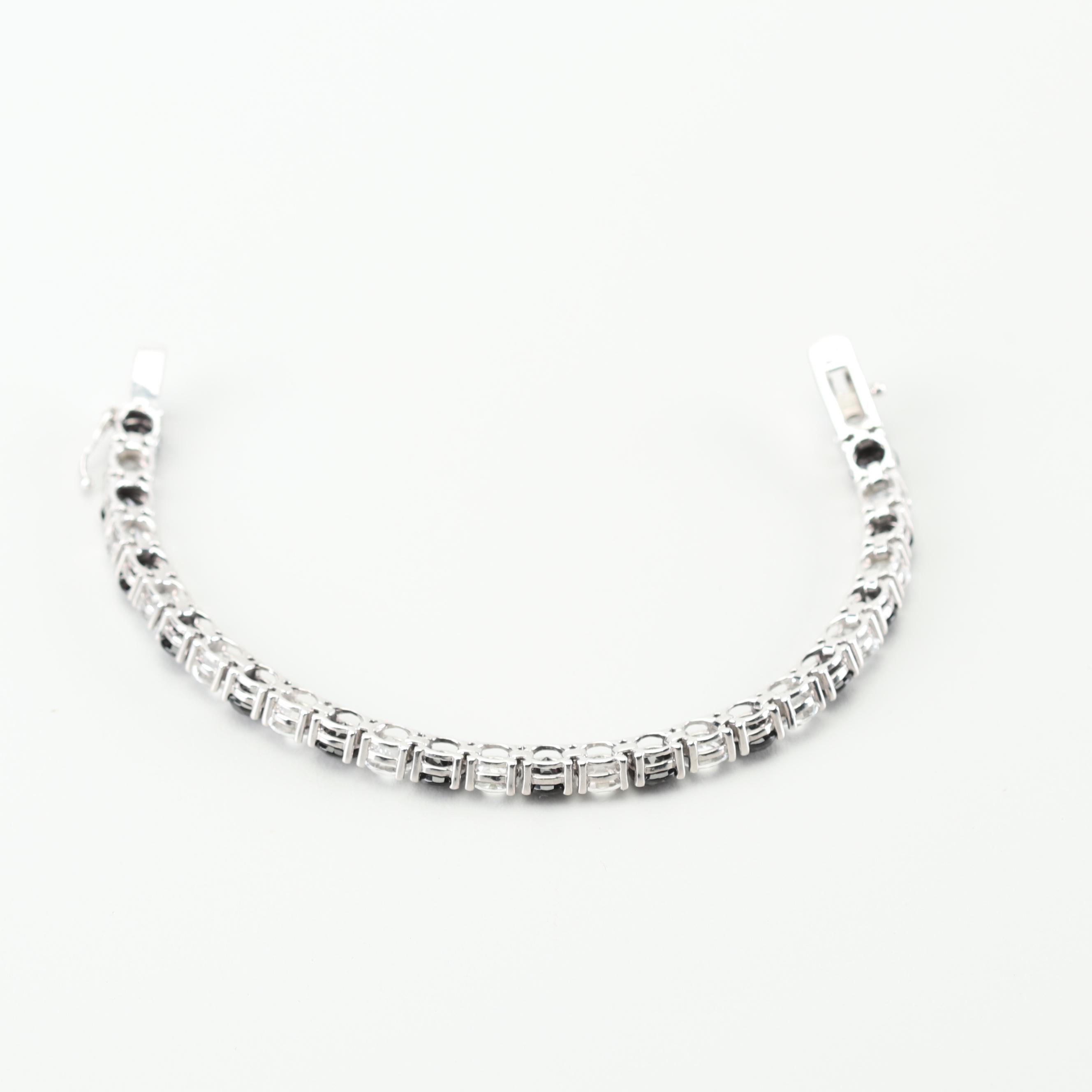 Sterling Silver Cubic Zirconia Bracelet