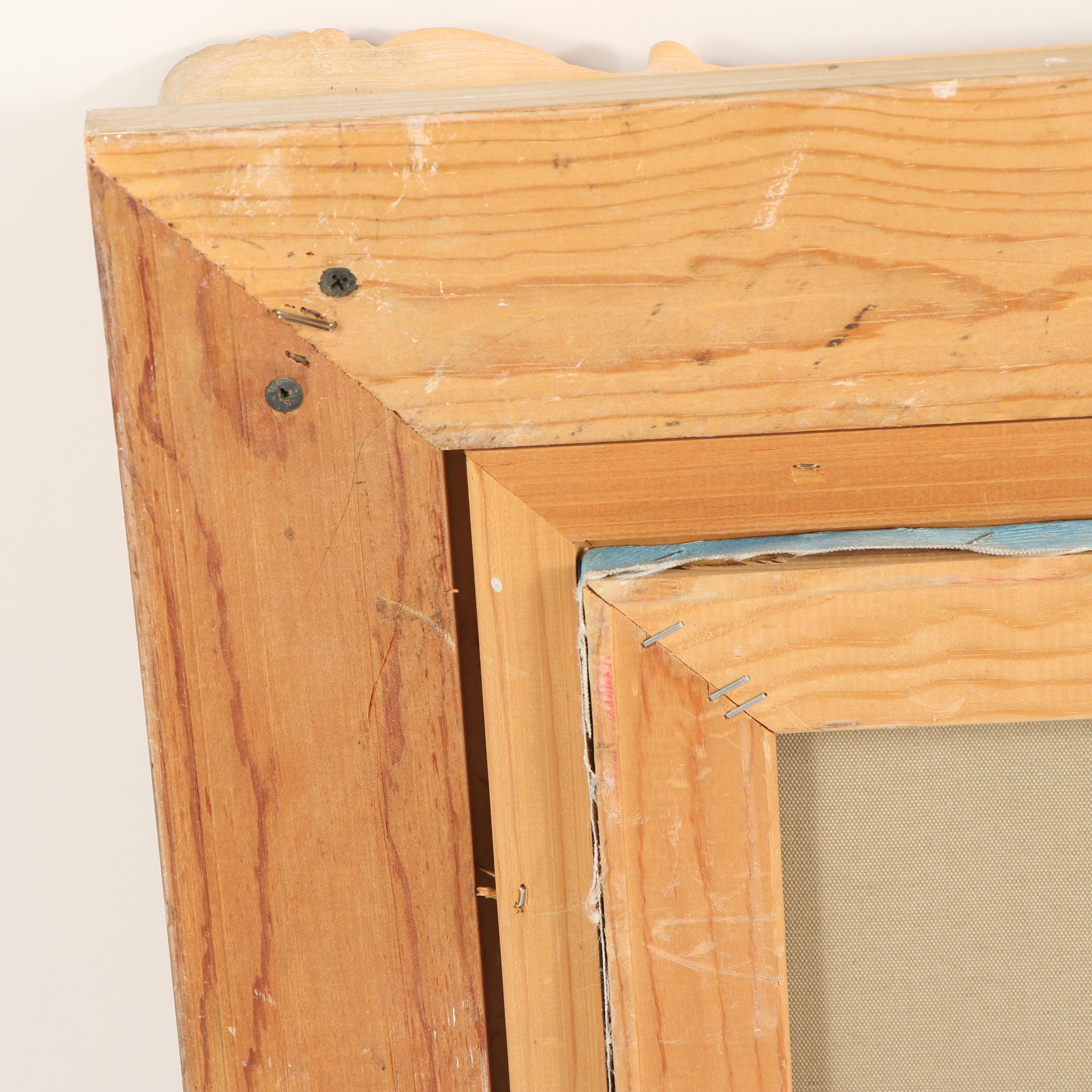 D. Kessler Harbor Scene with Ships Oil Painting