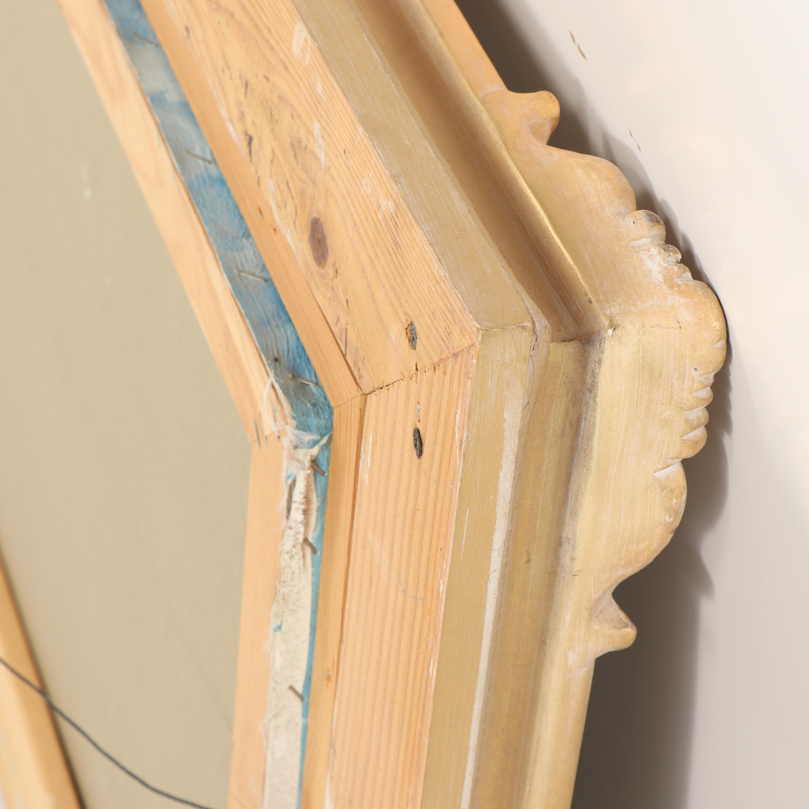 D. Kessler Harbor Scene with Ships Oil Painting