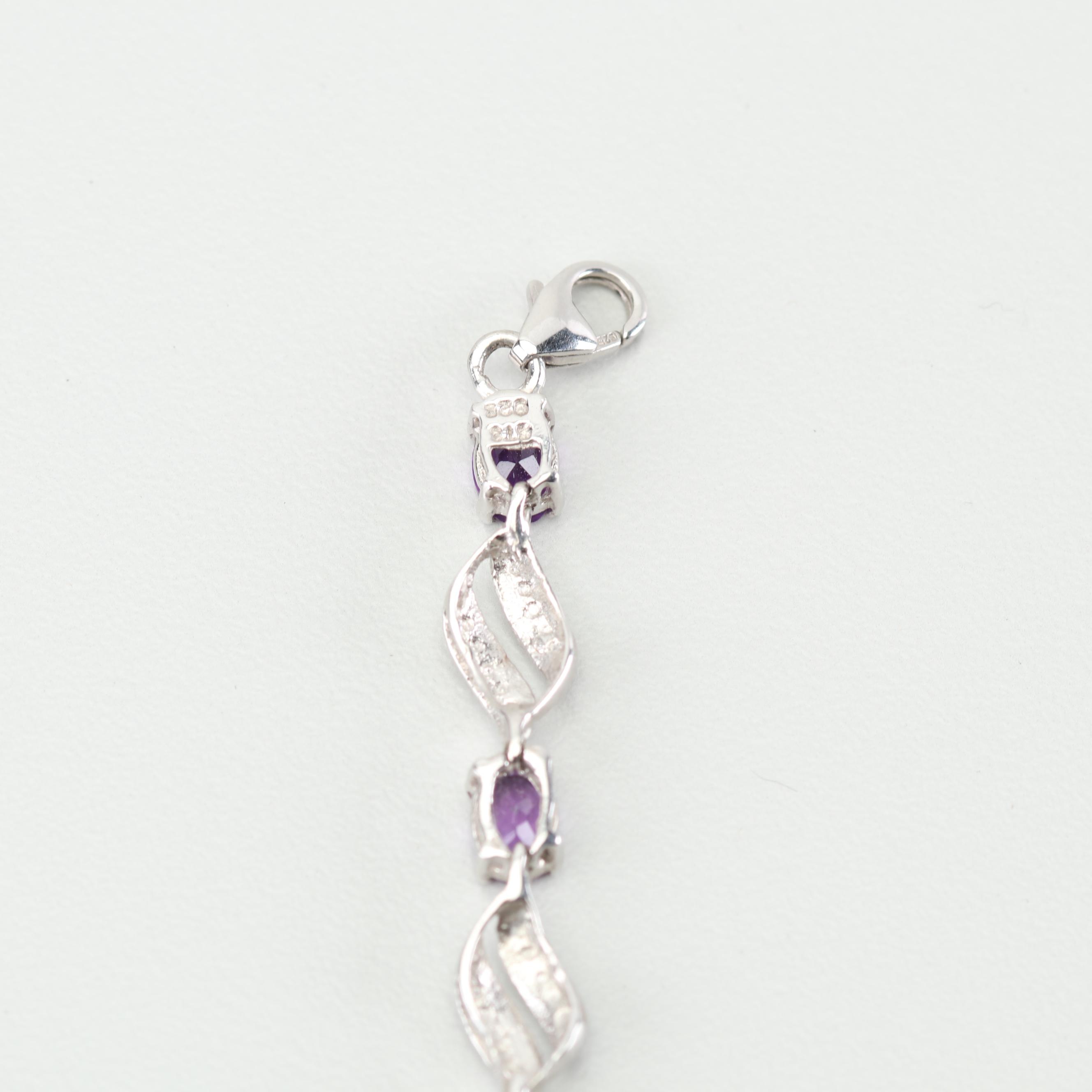 Sterling Silver Gemstone Bracelet