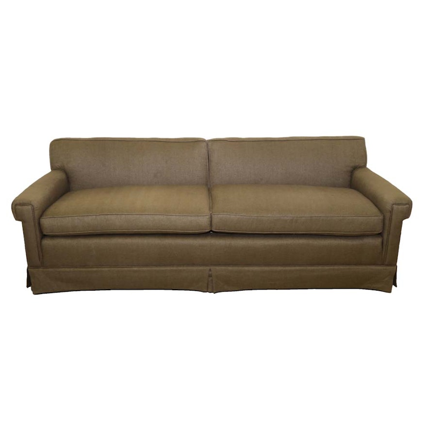 Brown Linen Sofa