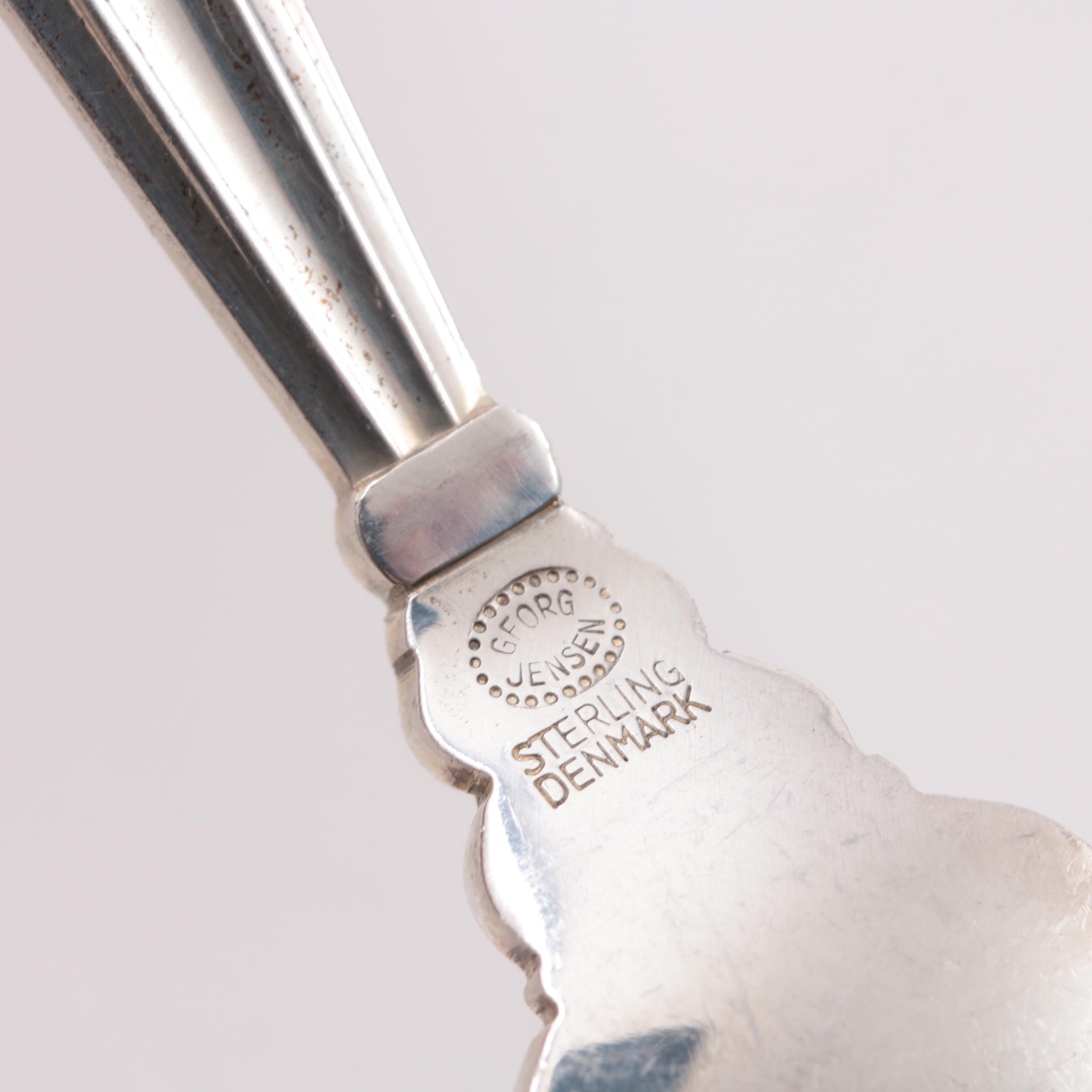 Danish Georg Jensen "Acorn" Sterling Silver Flatware Set