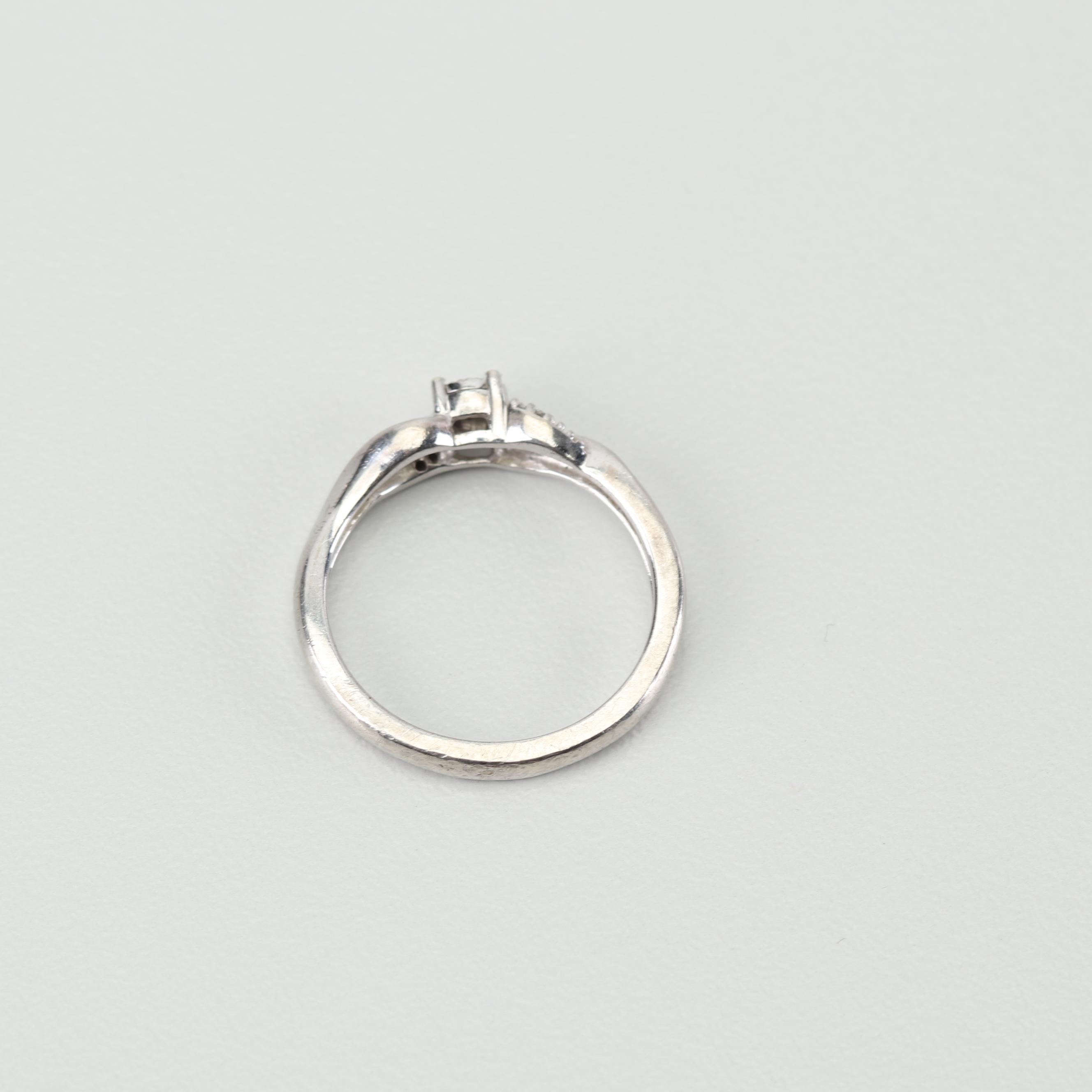 Sterling Silver Diamond Ring