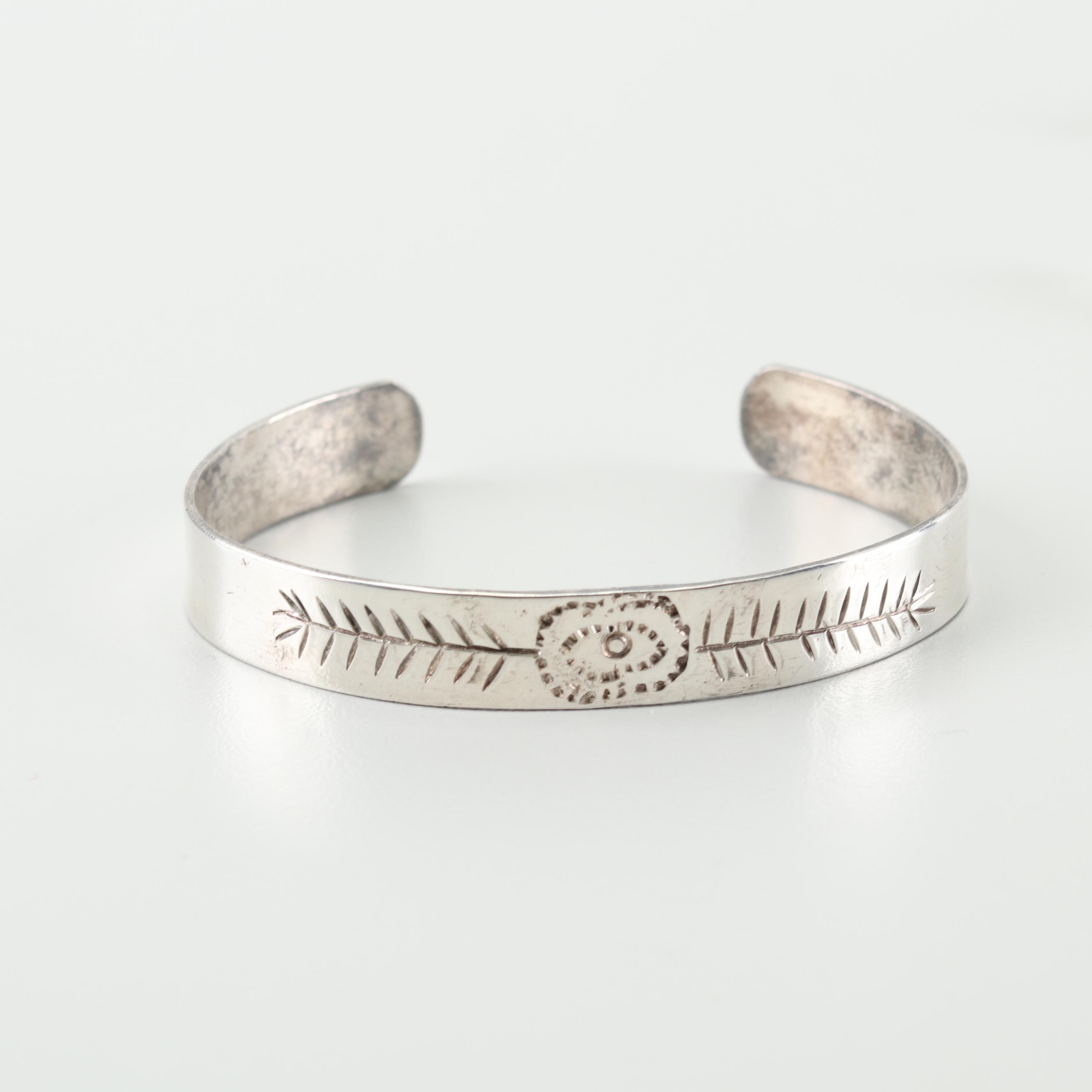 Sterling and 900 Silver Cuff Bracelets