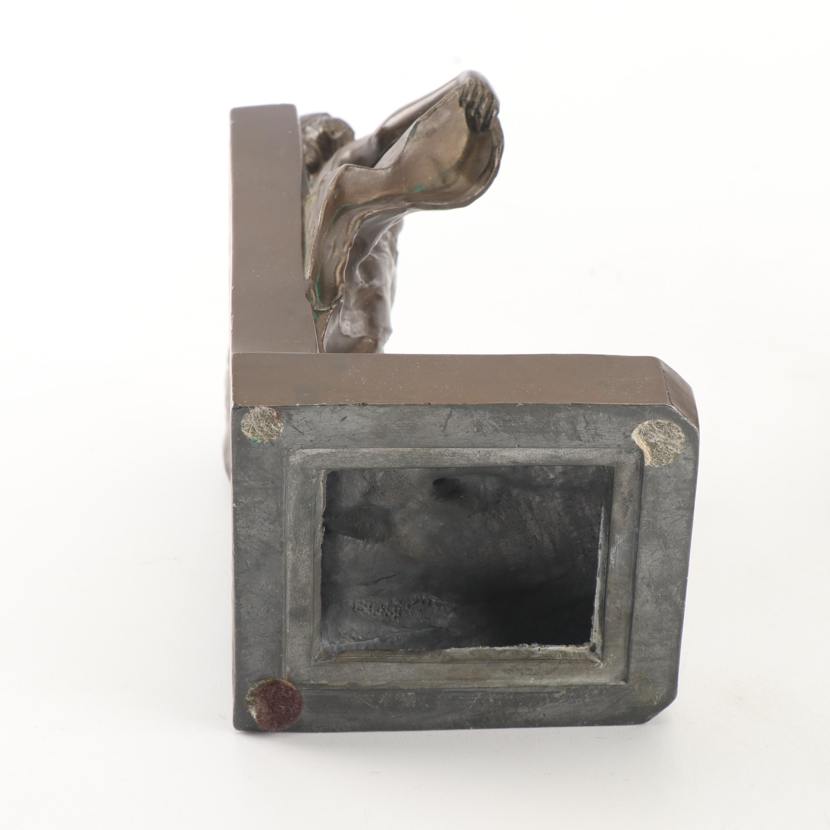 Art Deco "Loie Fuller" Bronze Clad Spelter Bookends