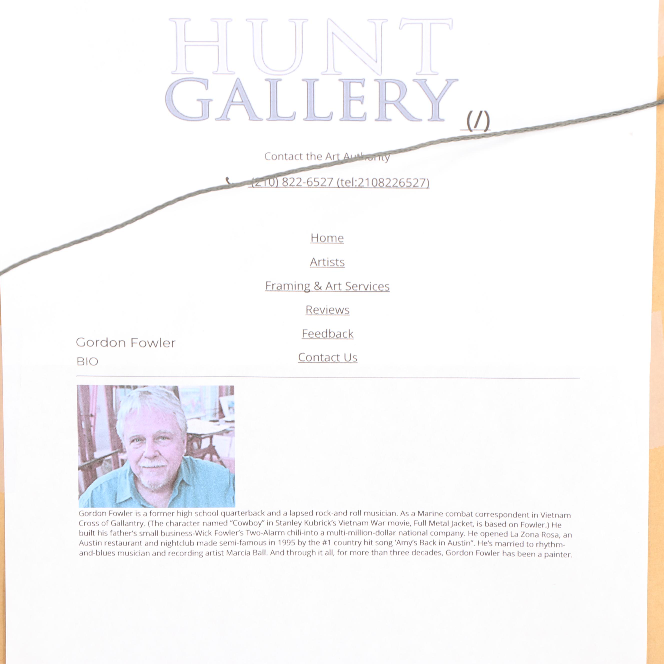 Gordon Fowler Landscape Oil Painting