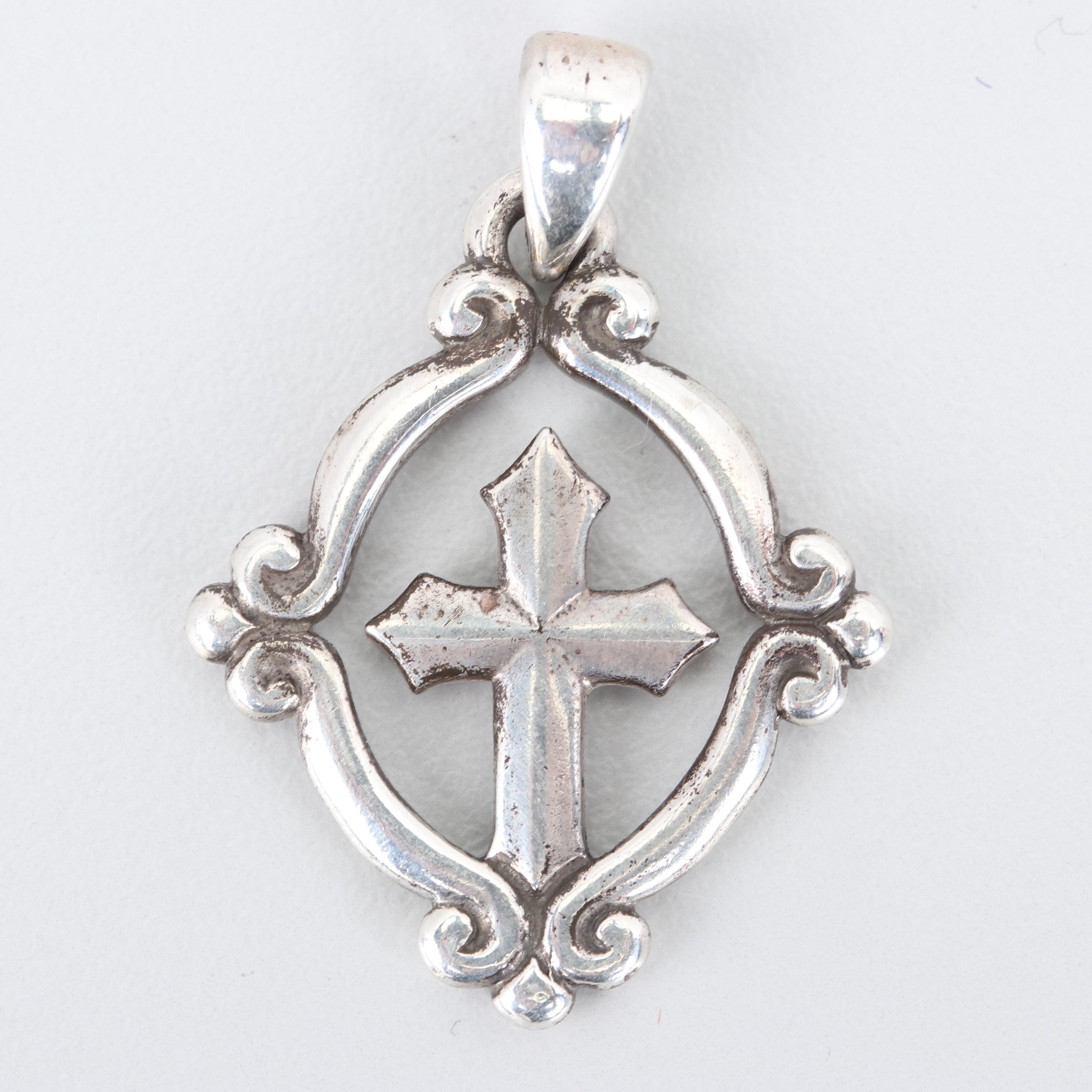 Sterling and 900 Silver Pendants and Ring