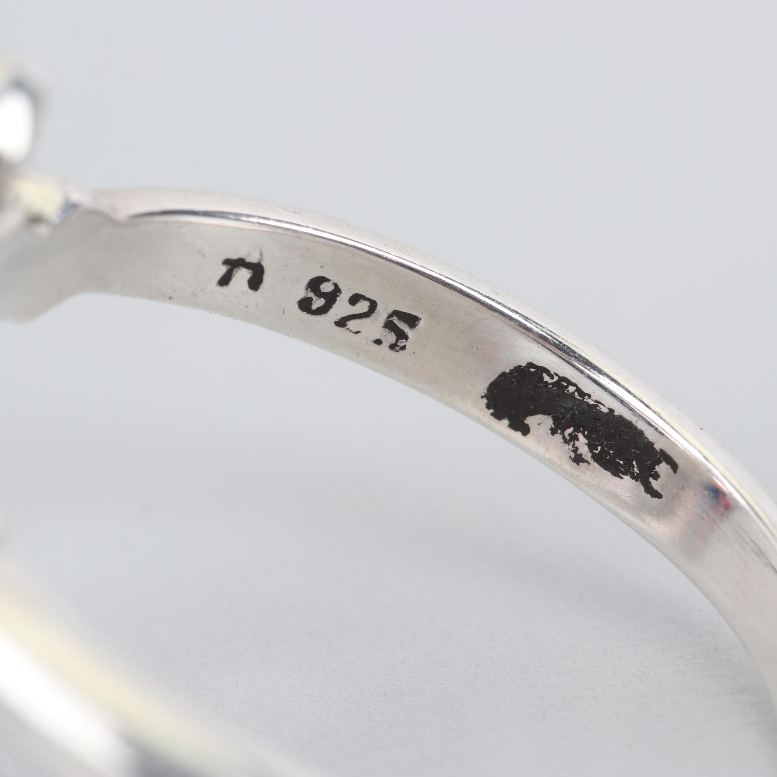 Sterling and 900 Silver Pendants and Ring