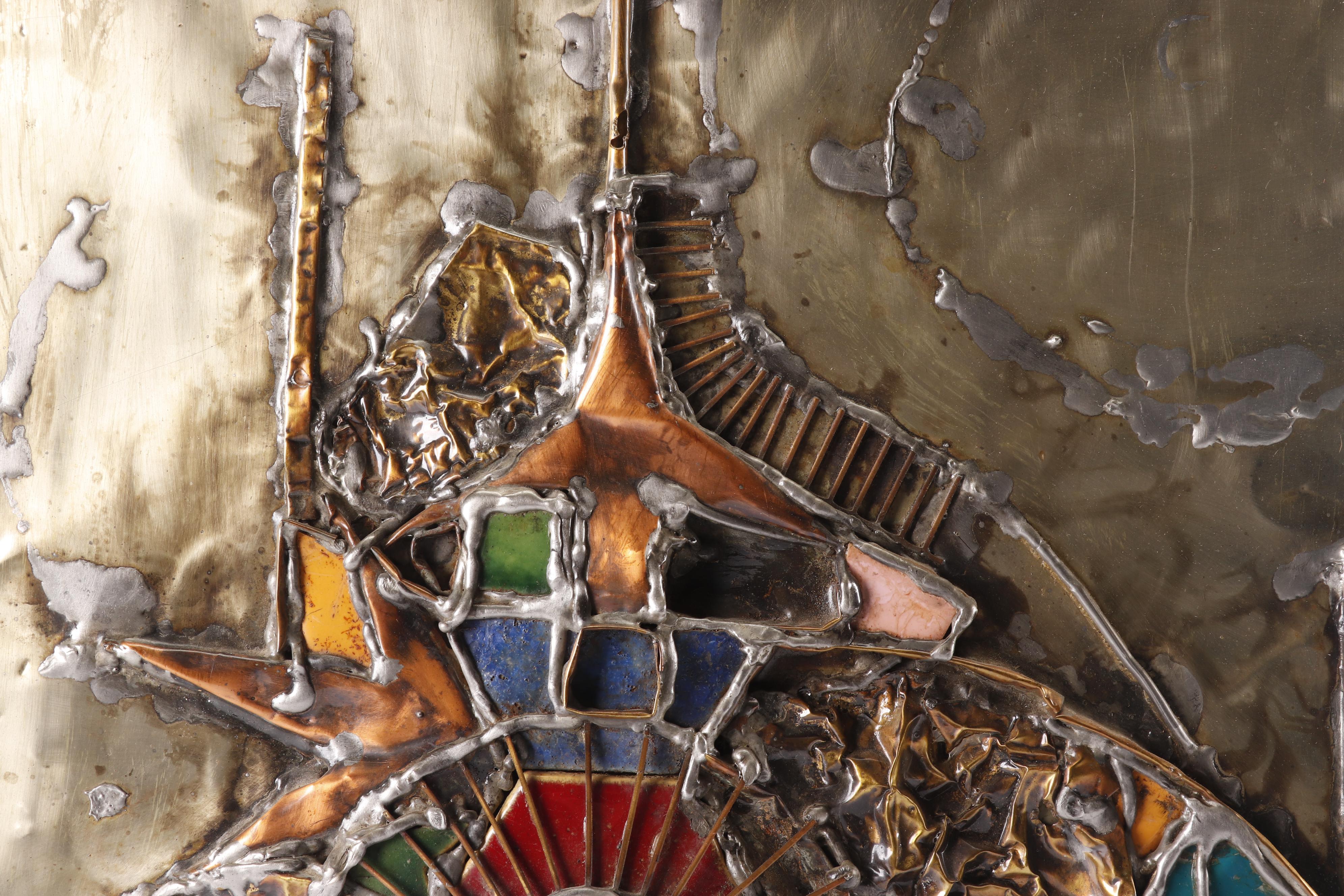 Rivka Eliav Mixed Media Panel "Jerusalem"