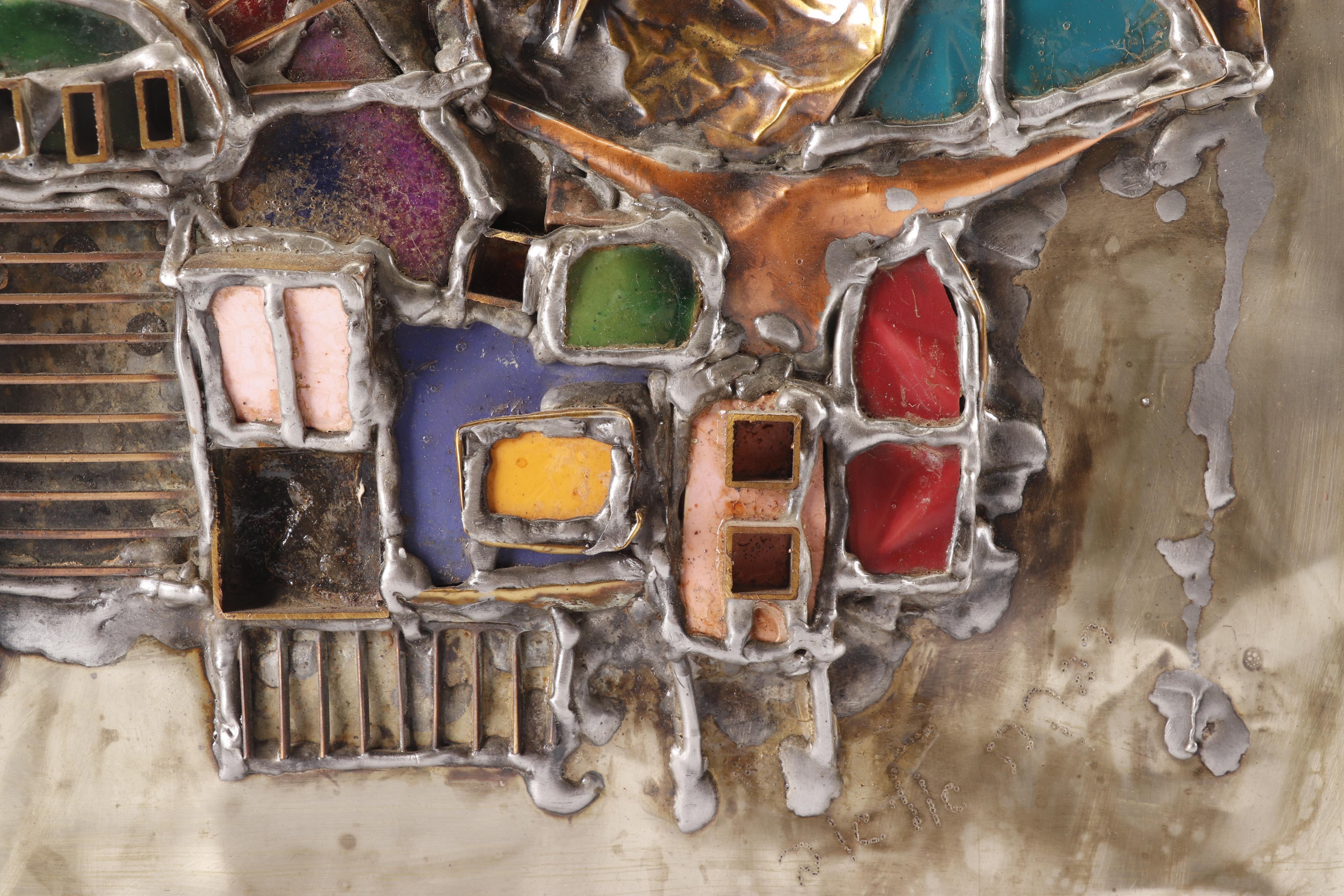 Rivka Eliav Mixed Media Panel "Jerusalem"