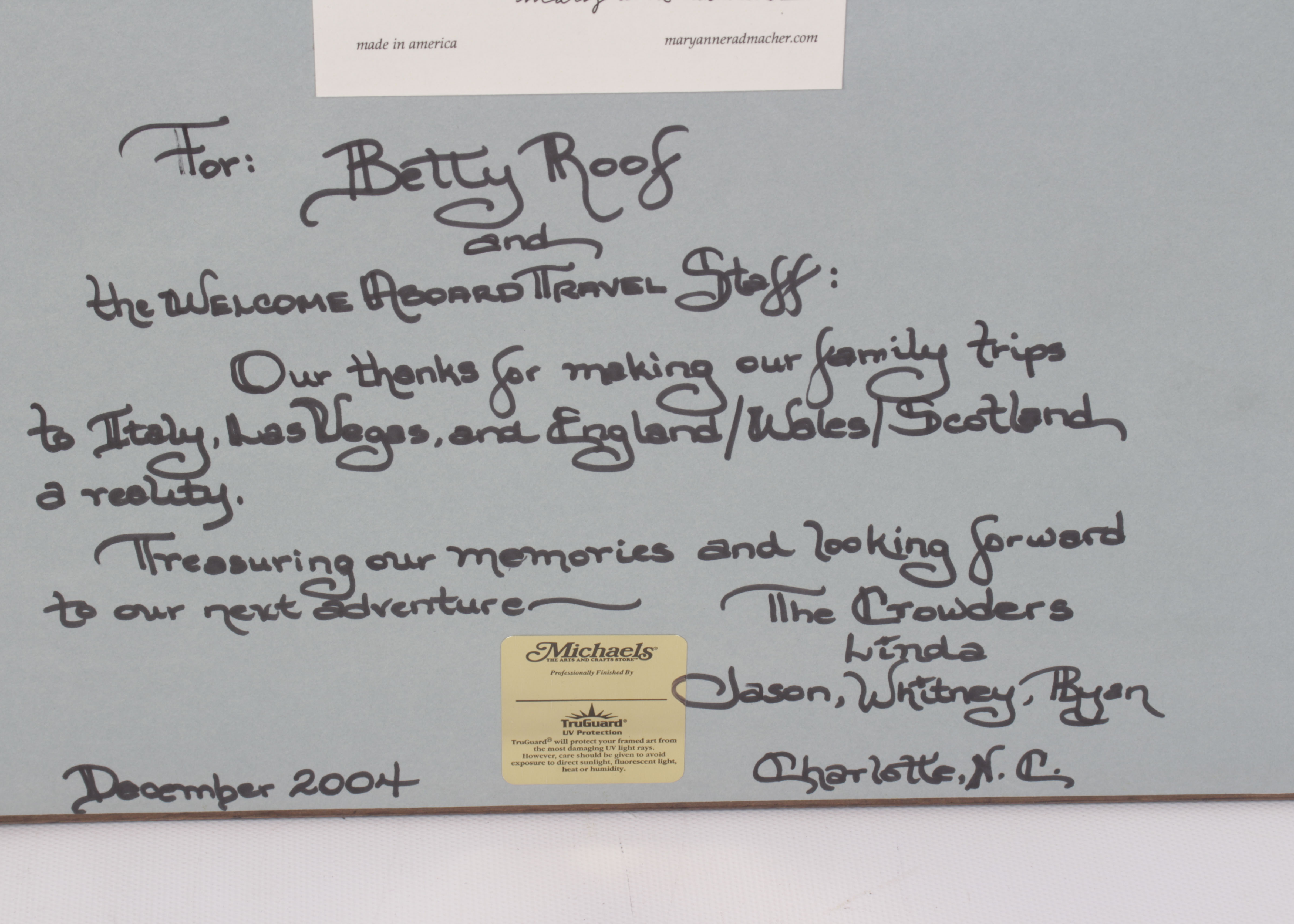 Mary Anne Radmacher "Travel" Mixed Media Color Lithograph