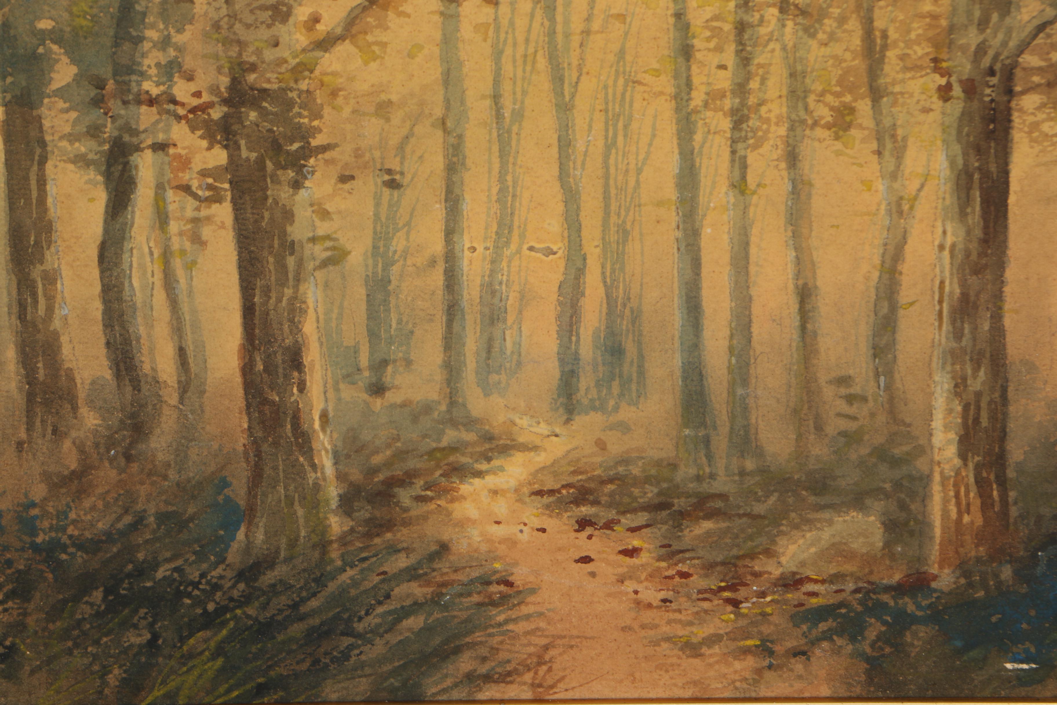 R. Hills Bemish Watercolor Painting