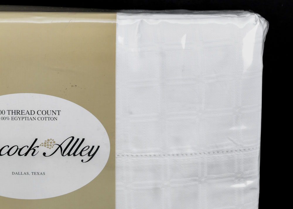 Peacock Alley King-Size Egyptian Cotton "Quadrille" Sheet Set