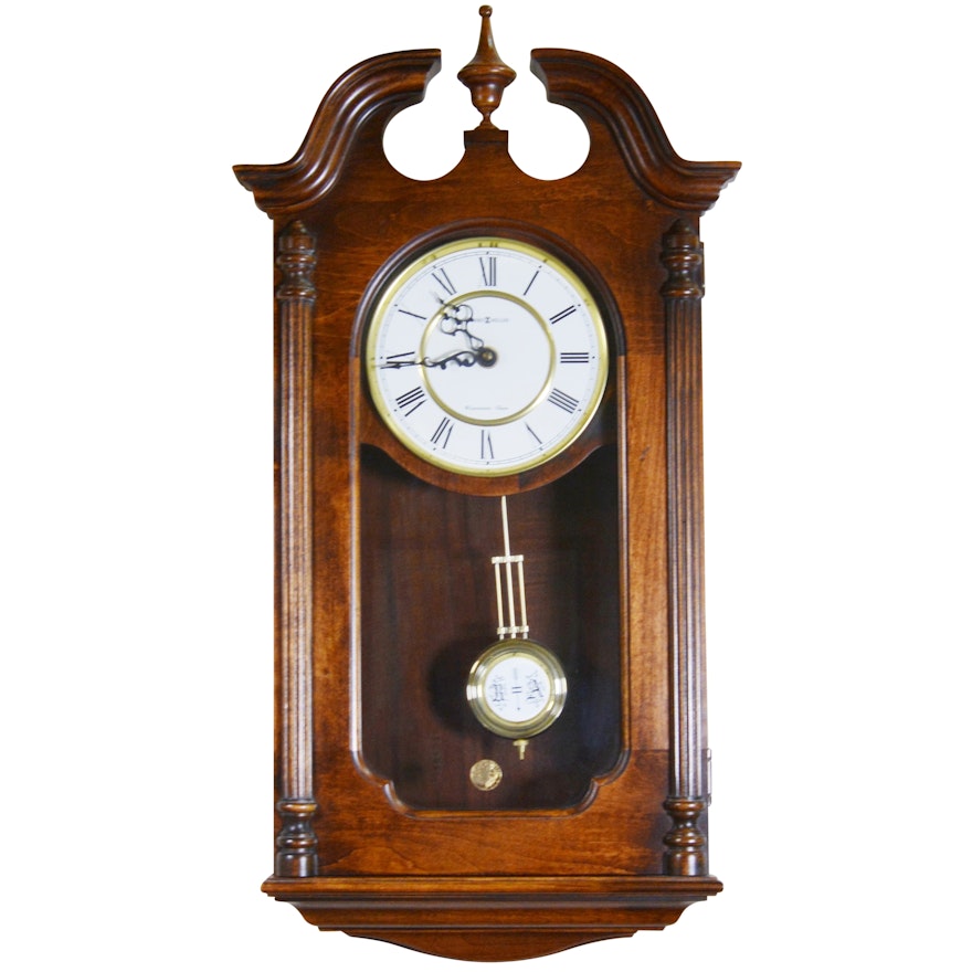 Howard Miller Chippendale Style "Westminster Chime" Wall Clock