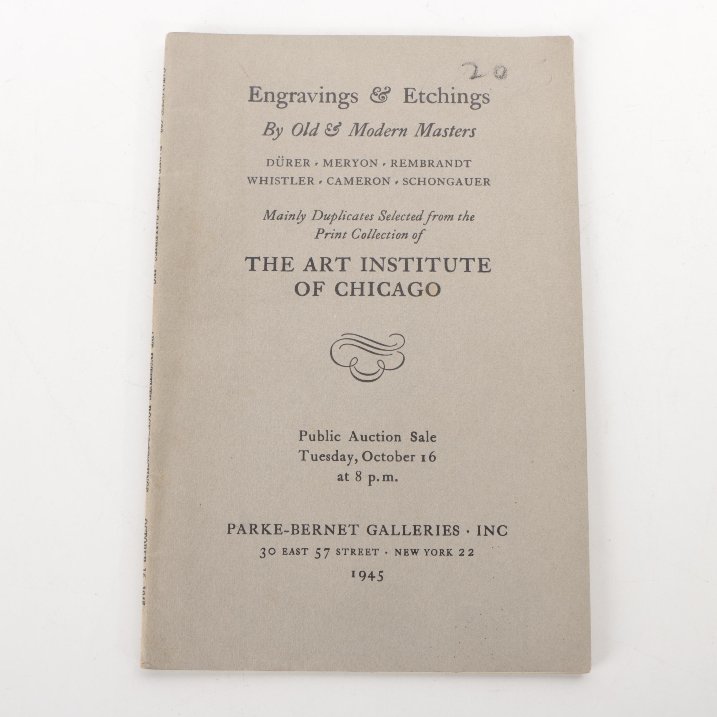 Vintage Art Auction Catalogs