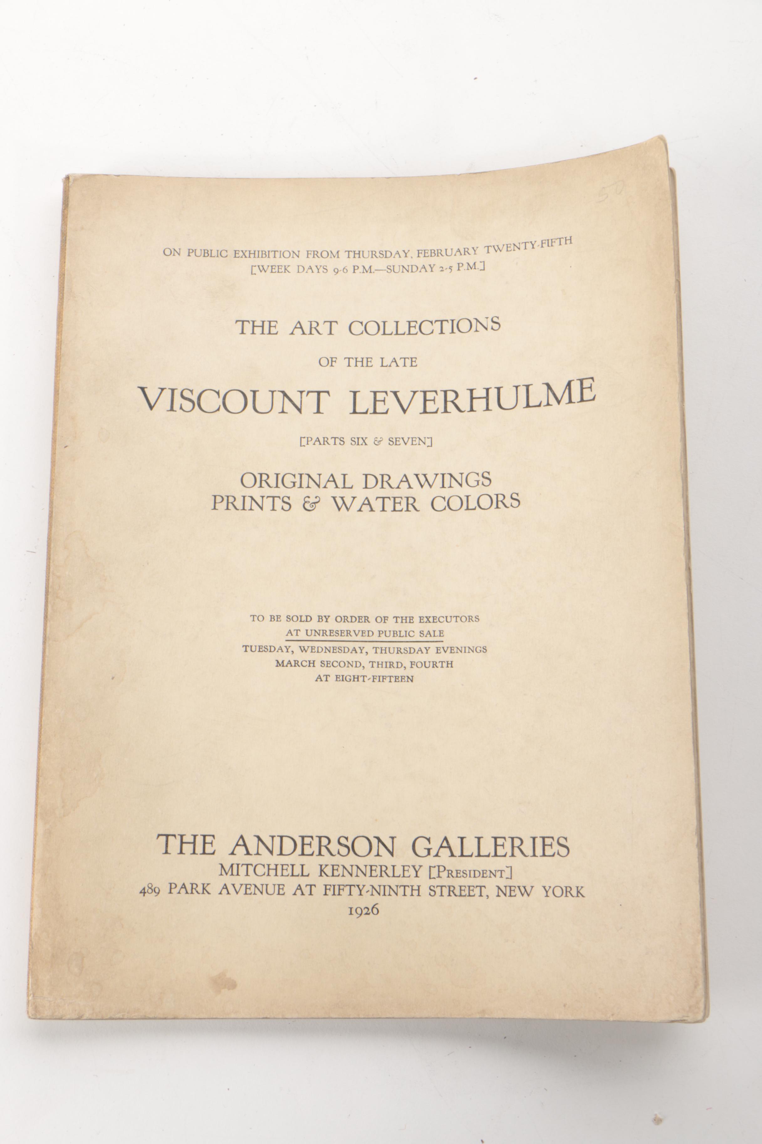 Vintage Art Auction Catalogs