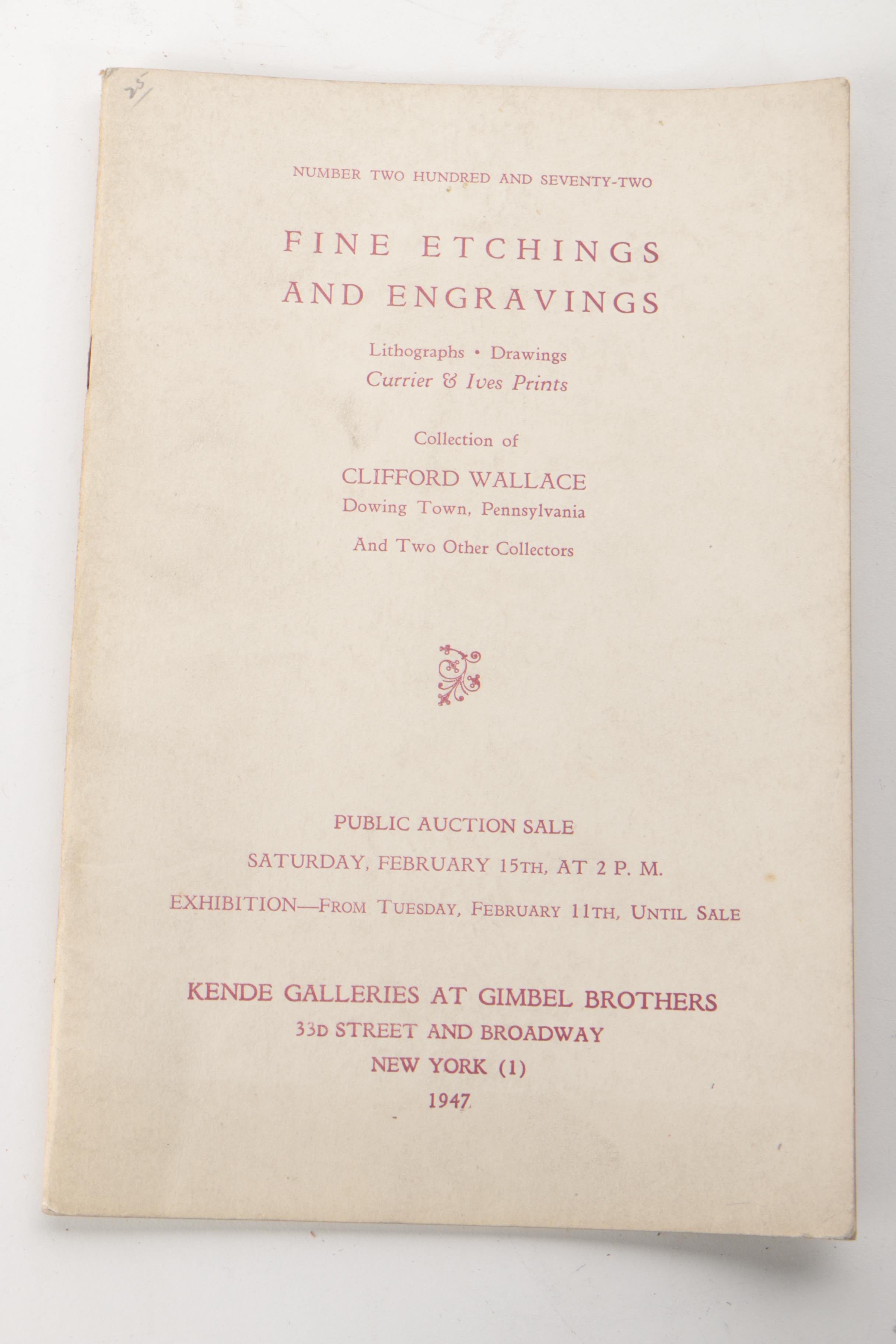 Vintage Art Auction Catalogs