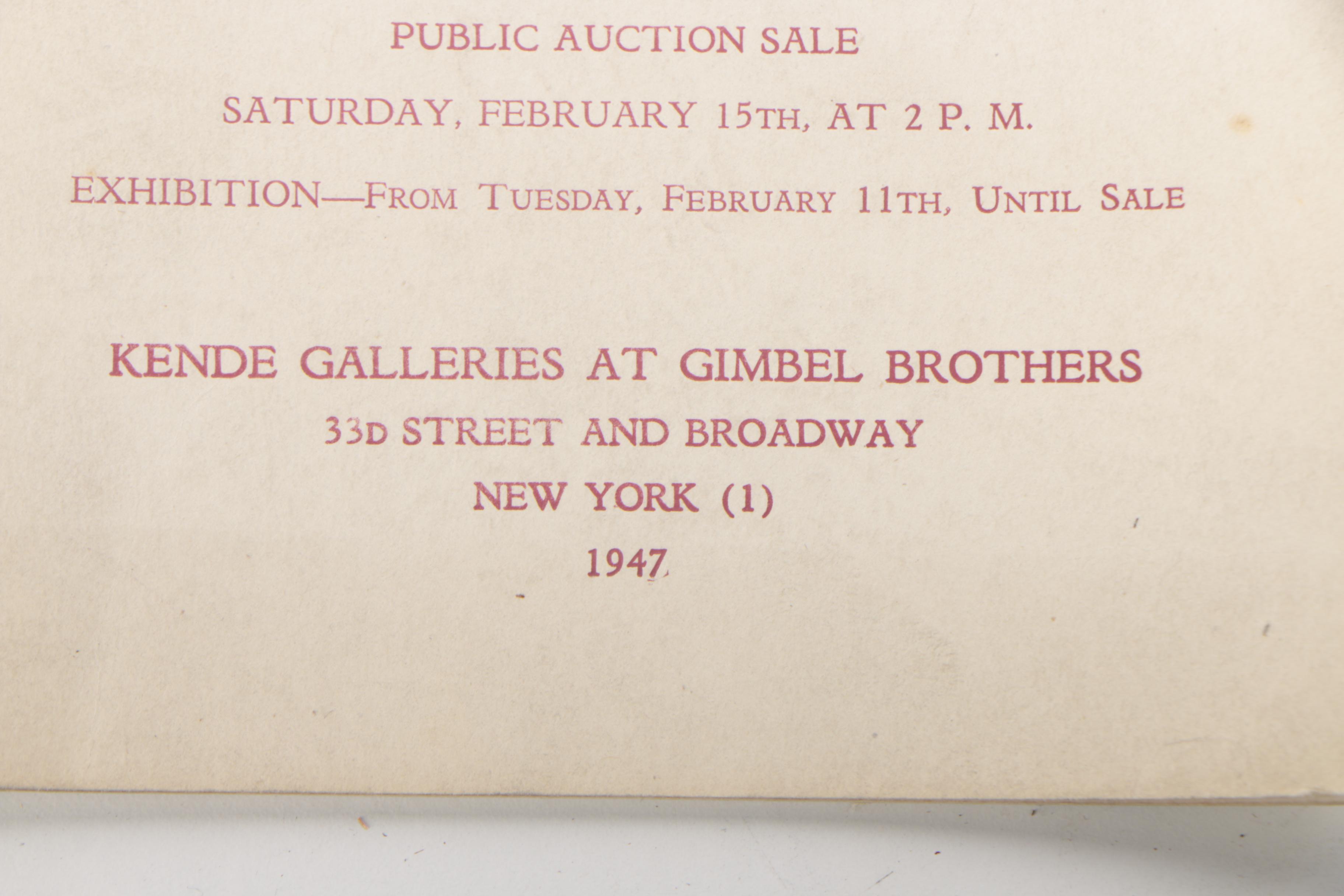 Vintage Art Auction Catalogs