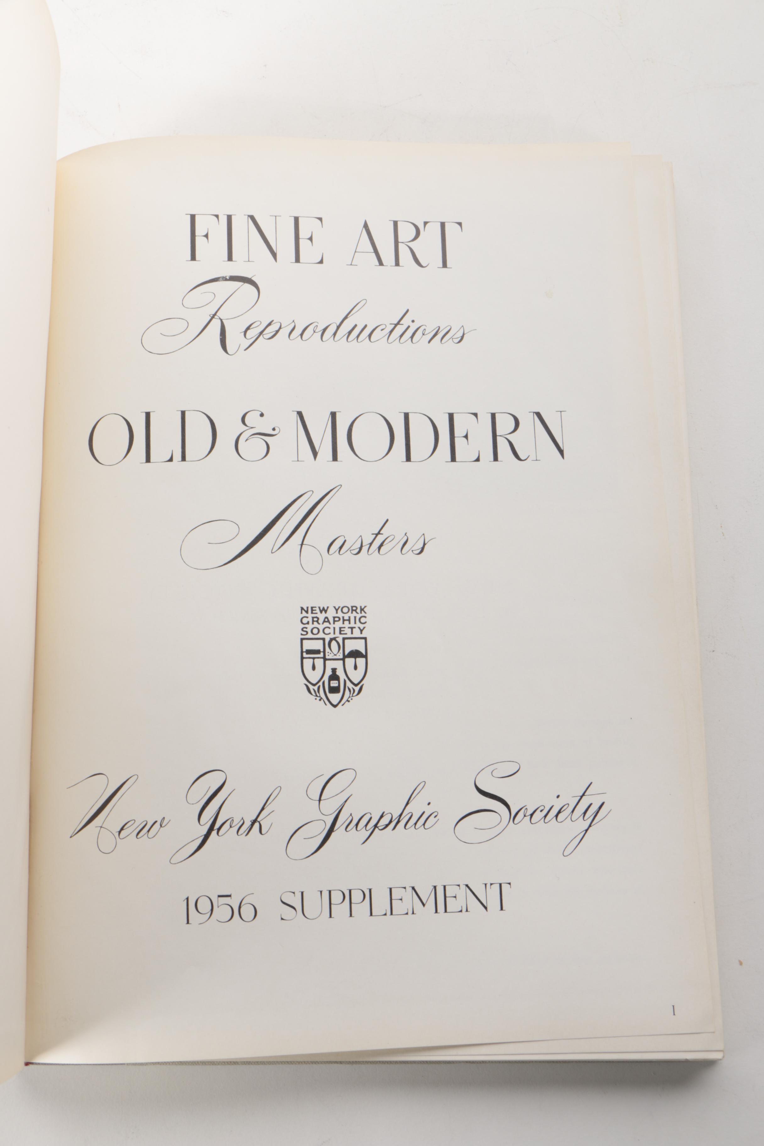 "Fine Art Reproductions: Old and Modern Masters" Books