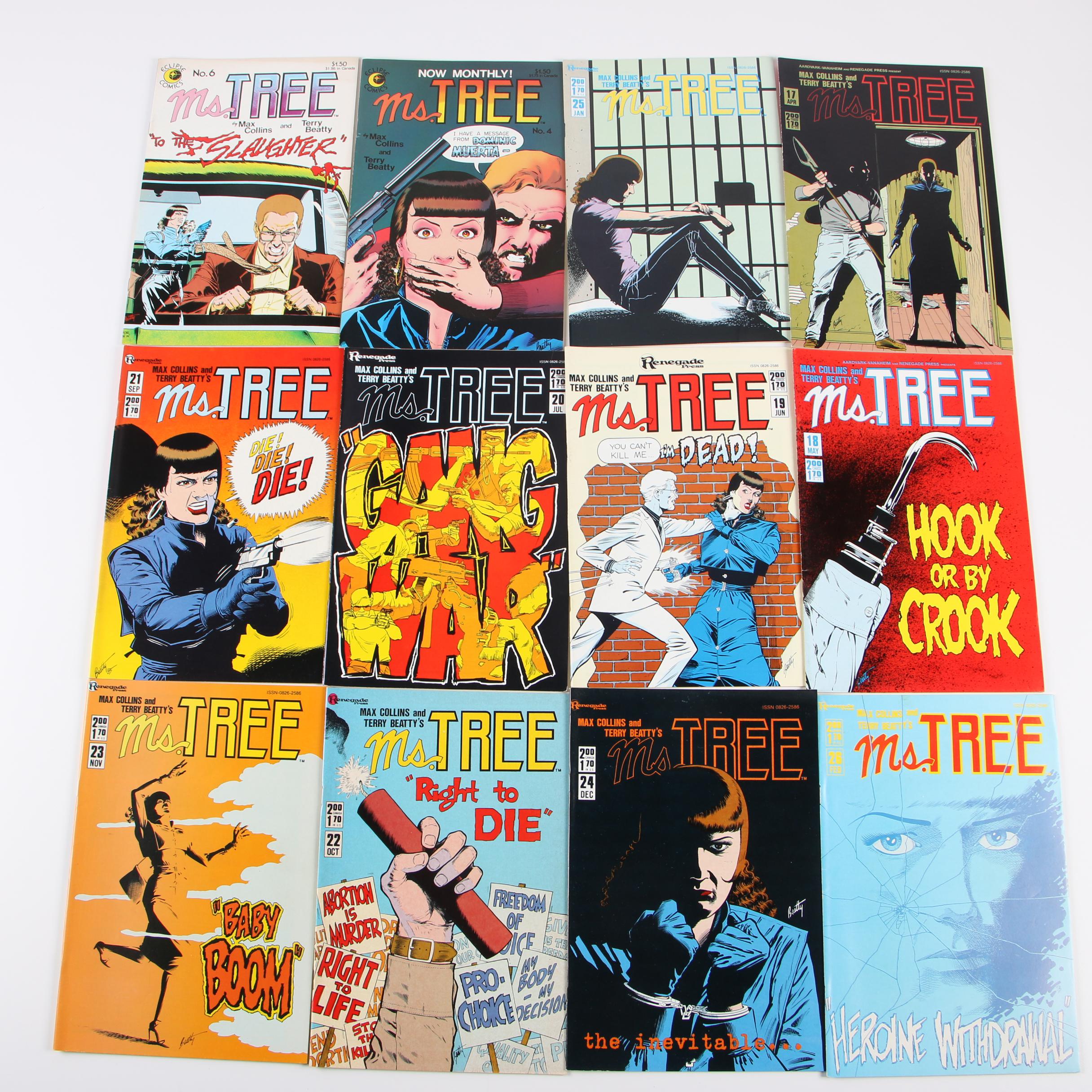 Comic Books featuring "Ms. Tree" and "Vanguard"
