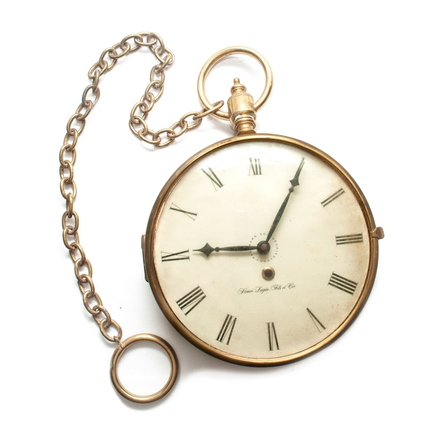 Hallmark Pocket Watch Style Wall Clock