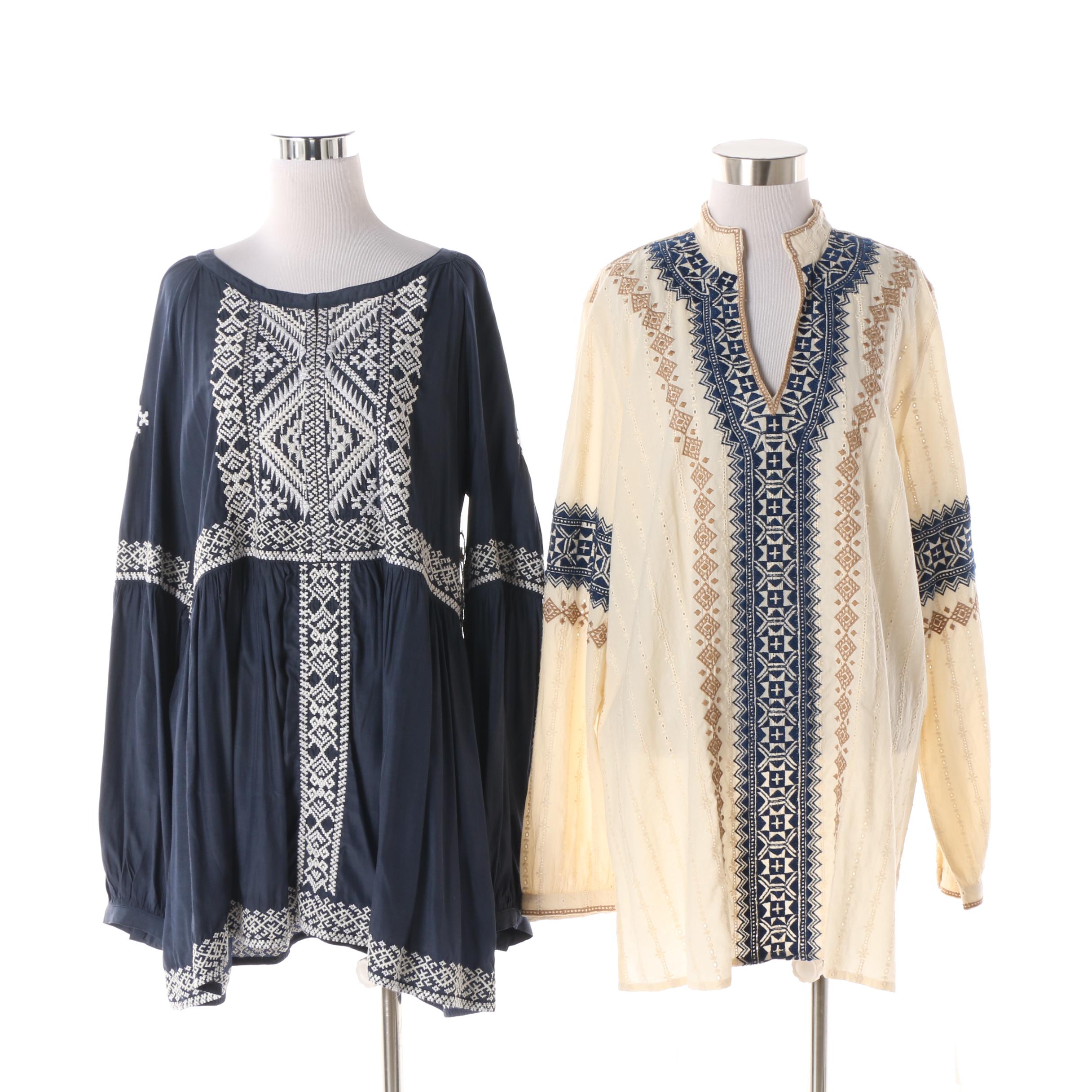 Women's Double D Ranch Embroidered Tops