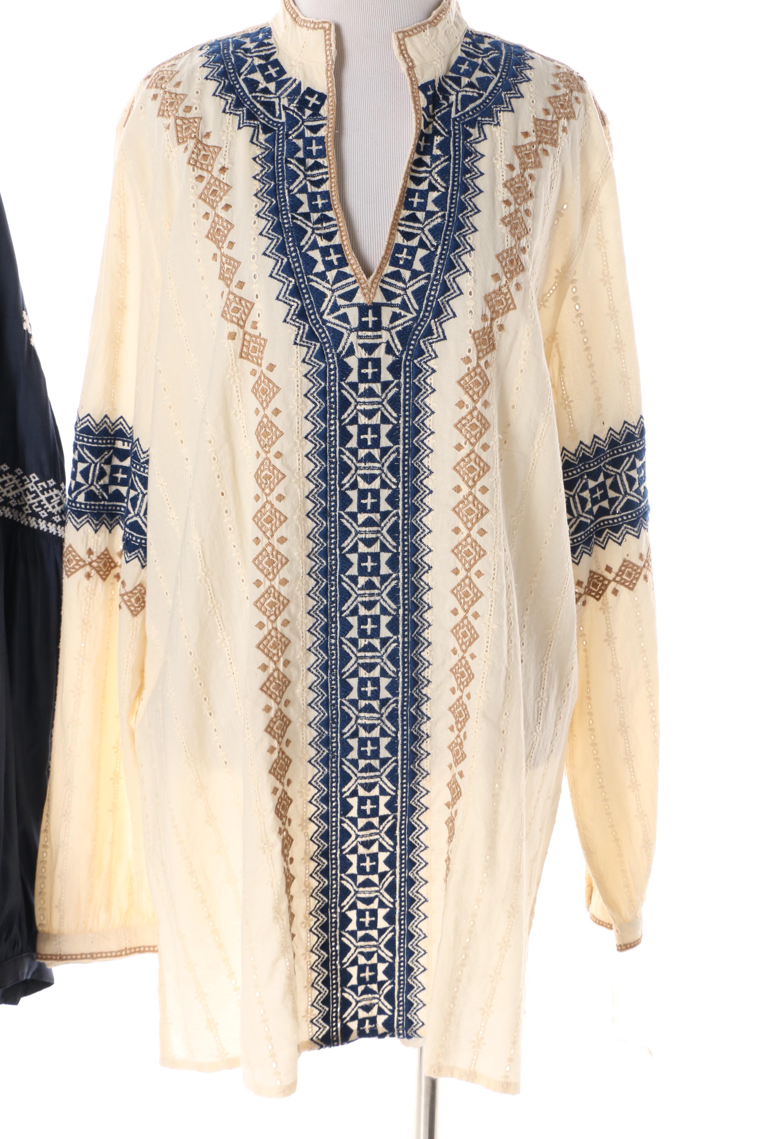 Women's Double D Ranch Embroidered Tops