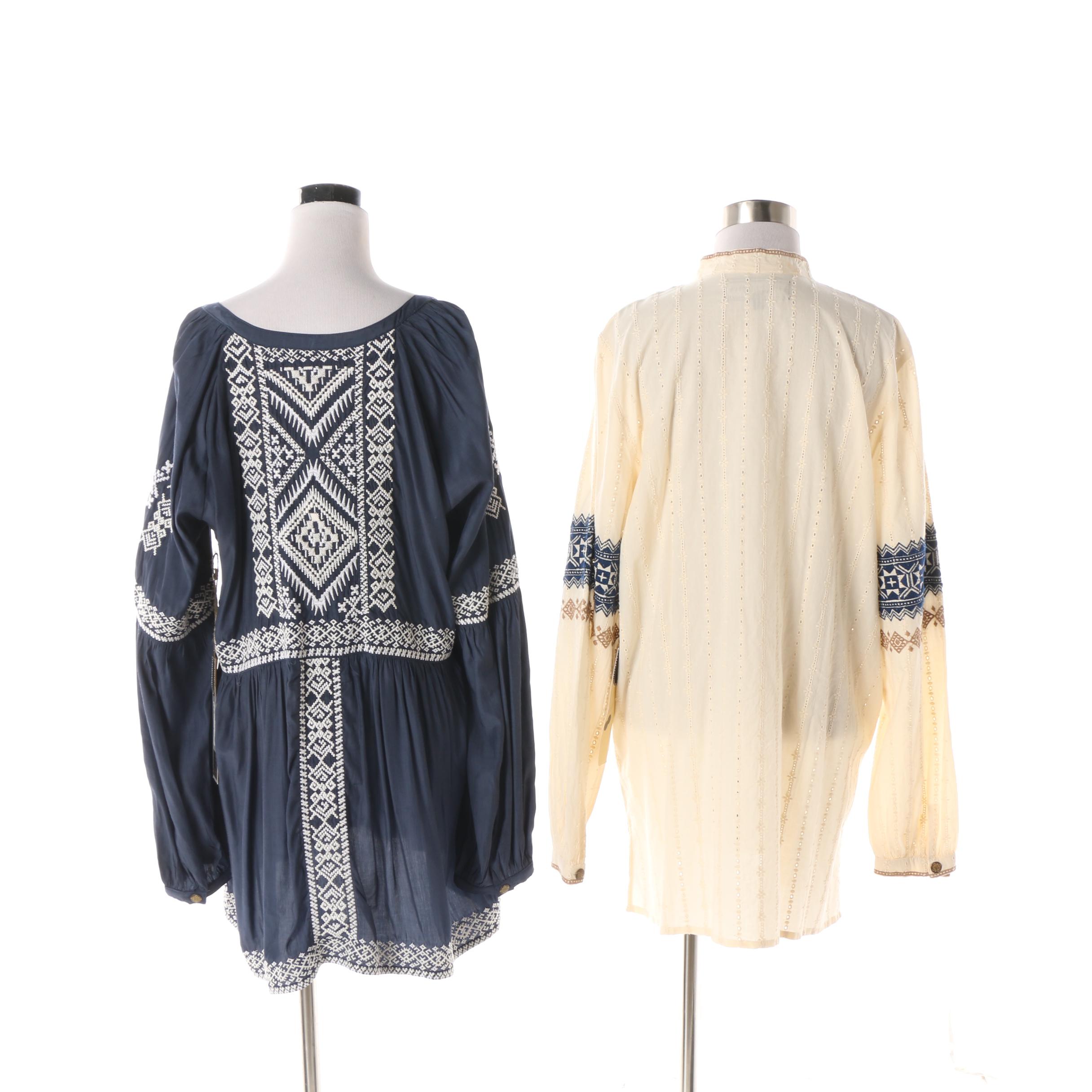 Women's Double D Ranch Embroidered Tops