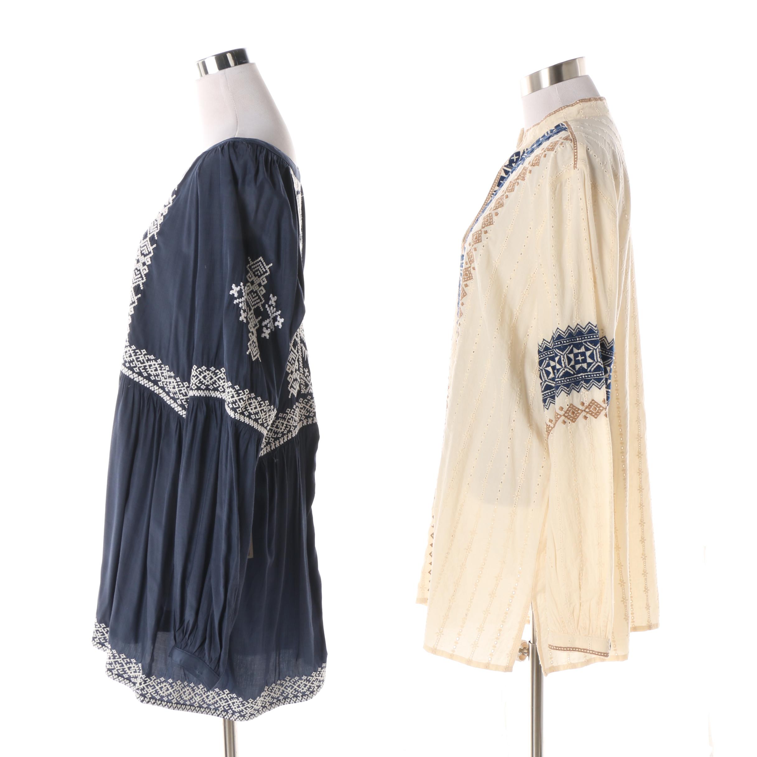 Women's Double D Ranch Embroidered Tops