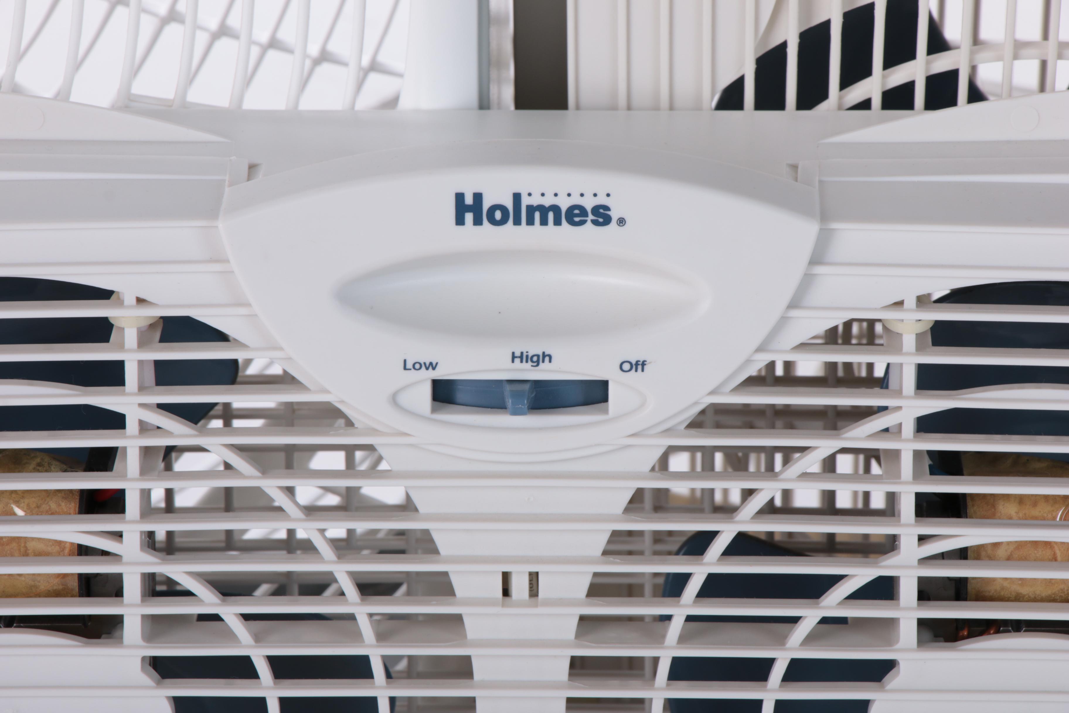 Lasko 20" Premium Box Fan with Holmes Twin Window Fans