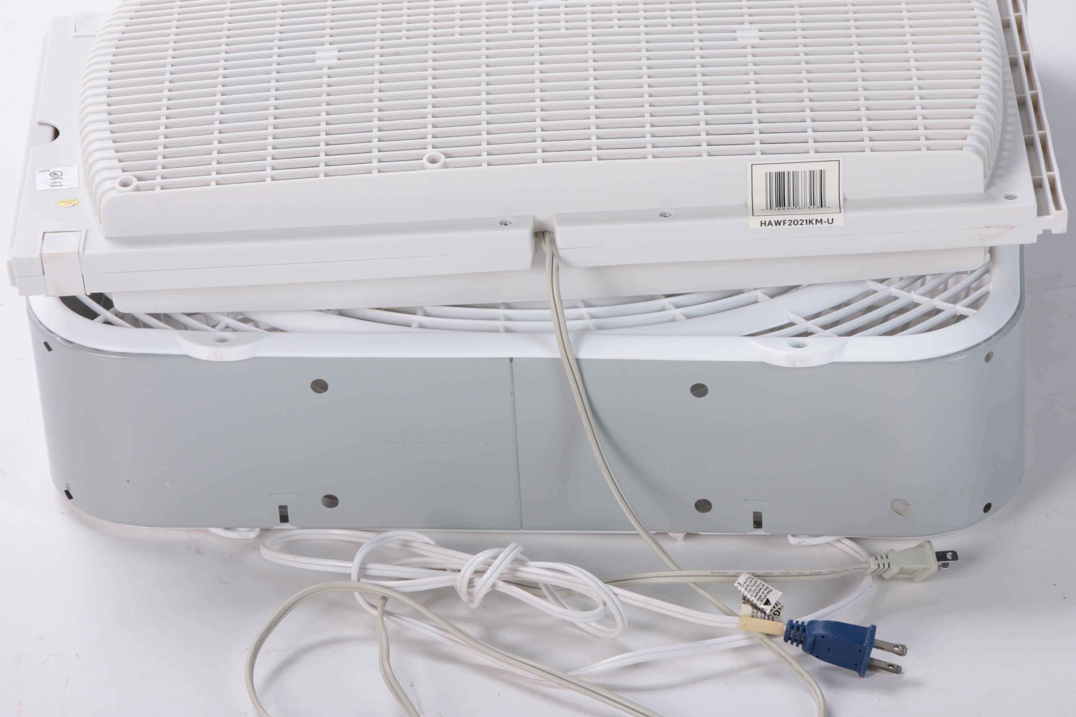 Lasko 20" Premium Box Fan with Holmes Twin Window Fans