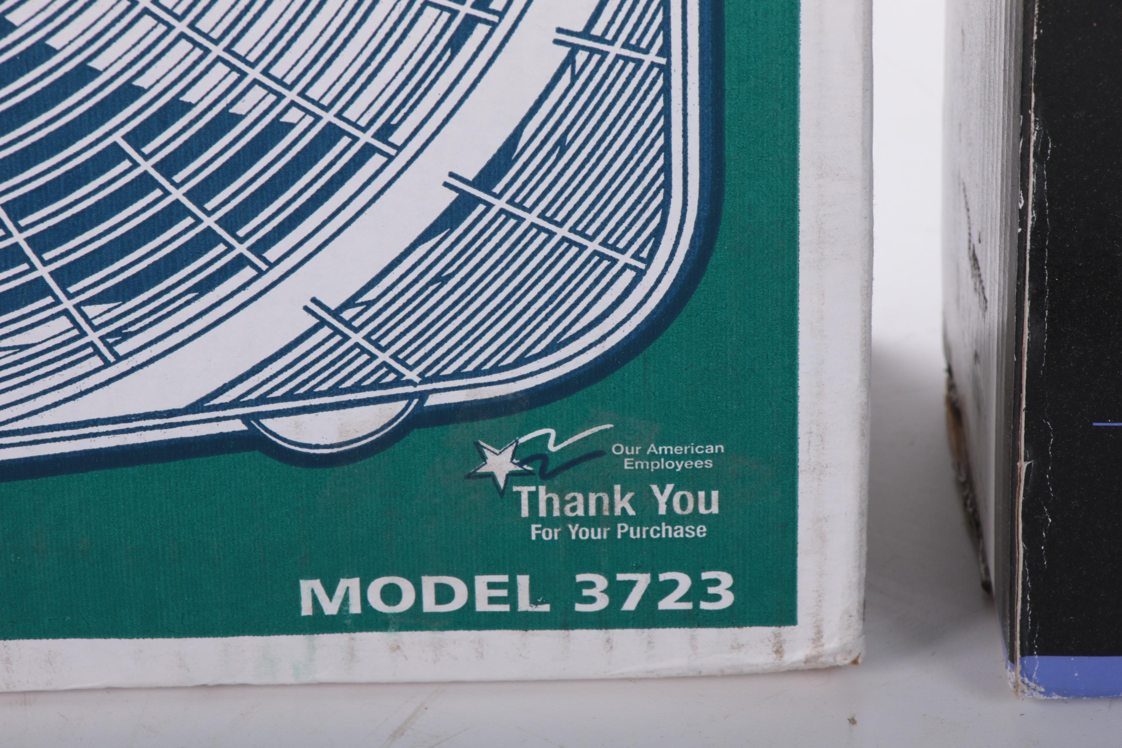 Lasko 20" Premium Box Fan with Holmes Twin Window Fans