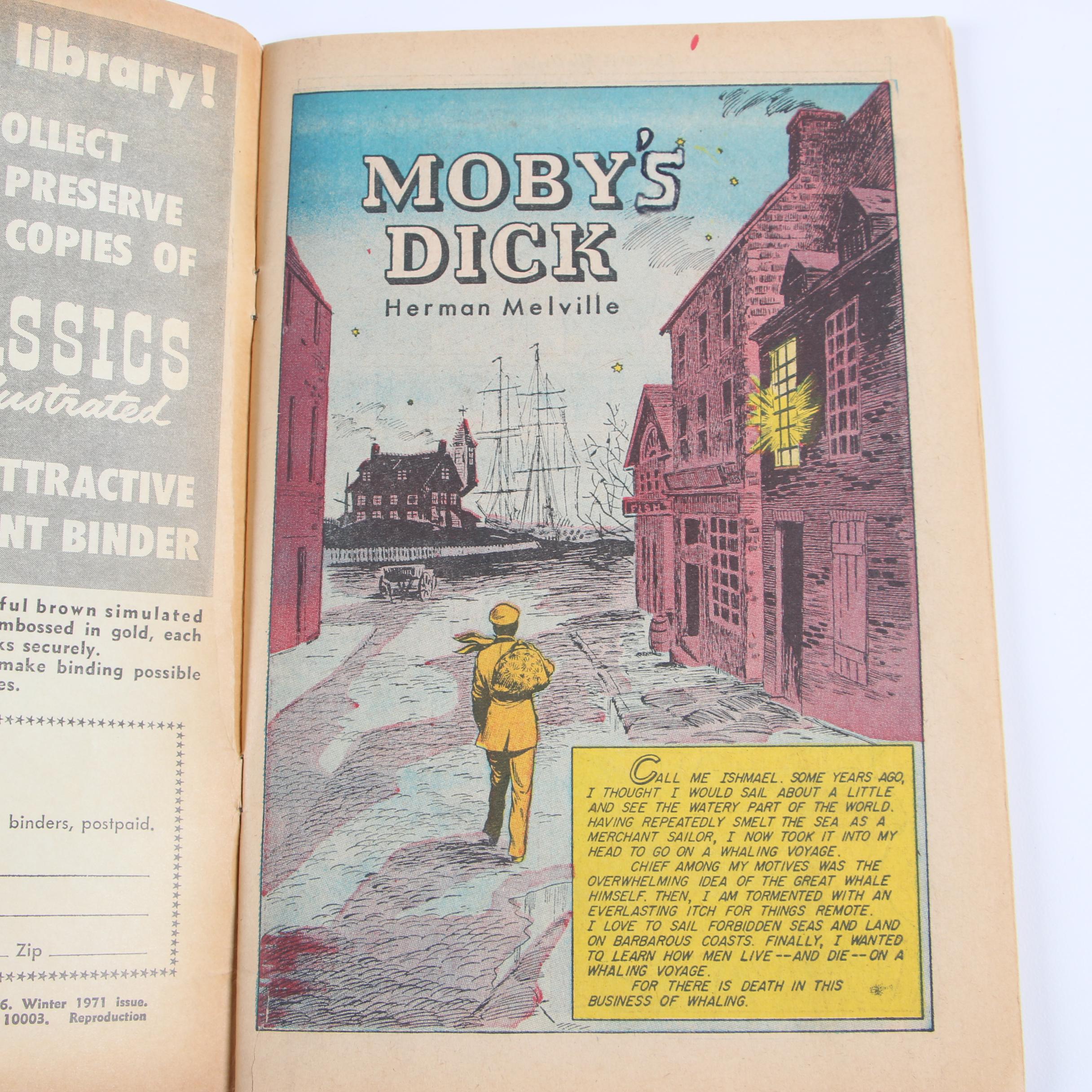 1969-1971 "Classics Illustrated" Comics featuring "Moby-Dick"