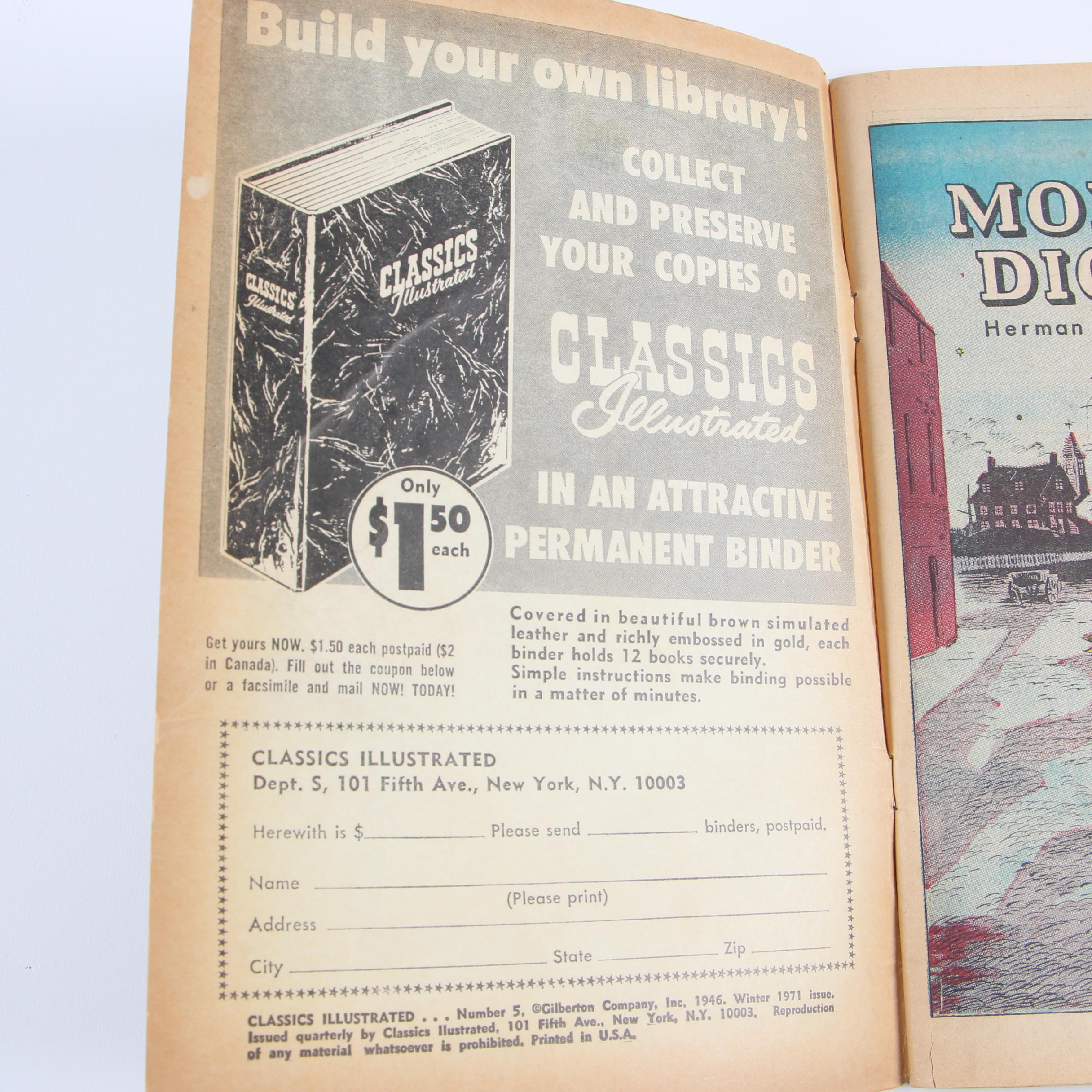 1969-1971 "Classics Illustrated" Comics featuring "Moby-Dick"