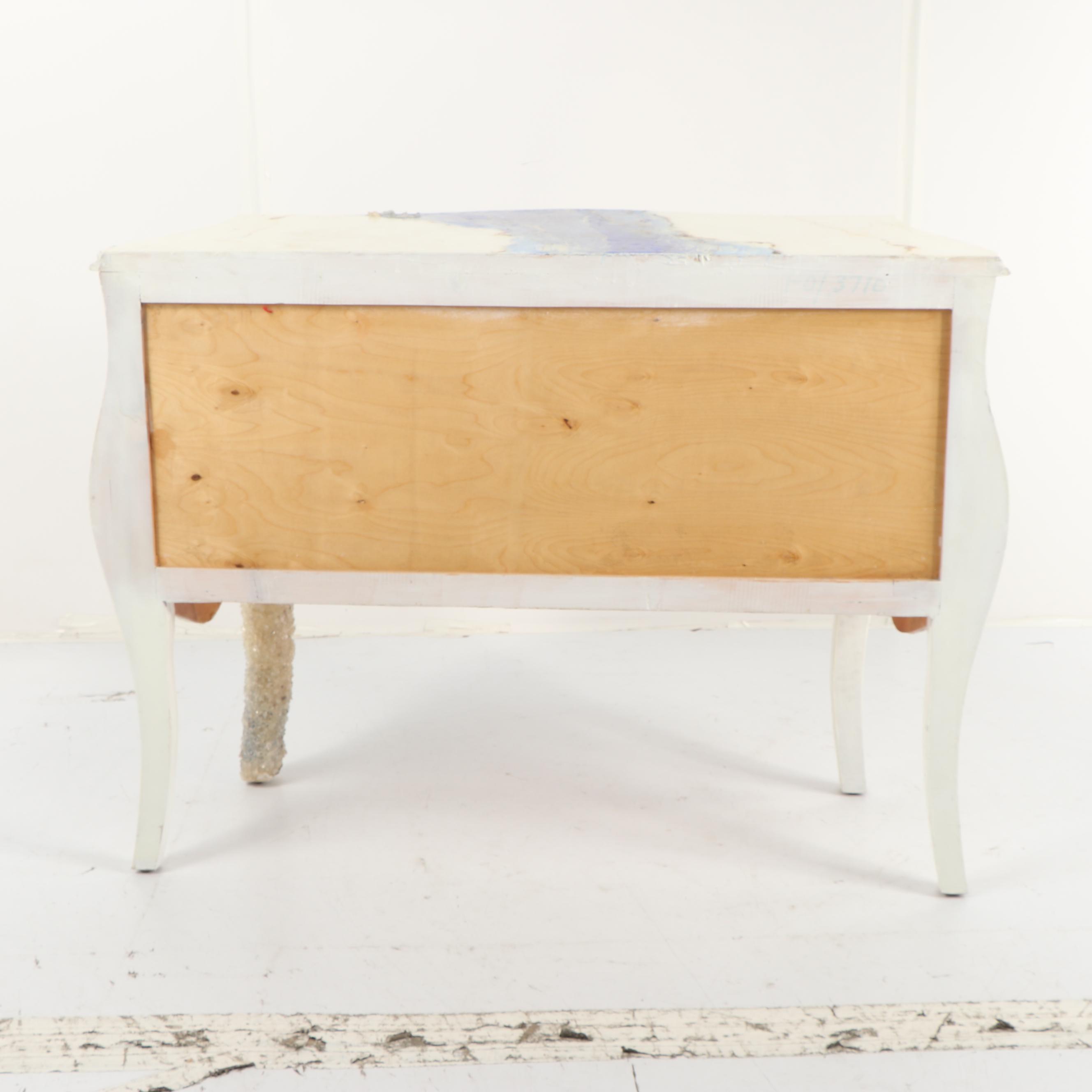 Contemporary Painted Bombe Chest