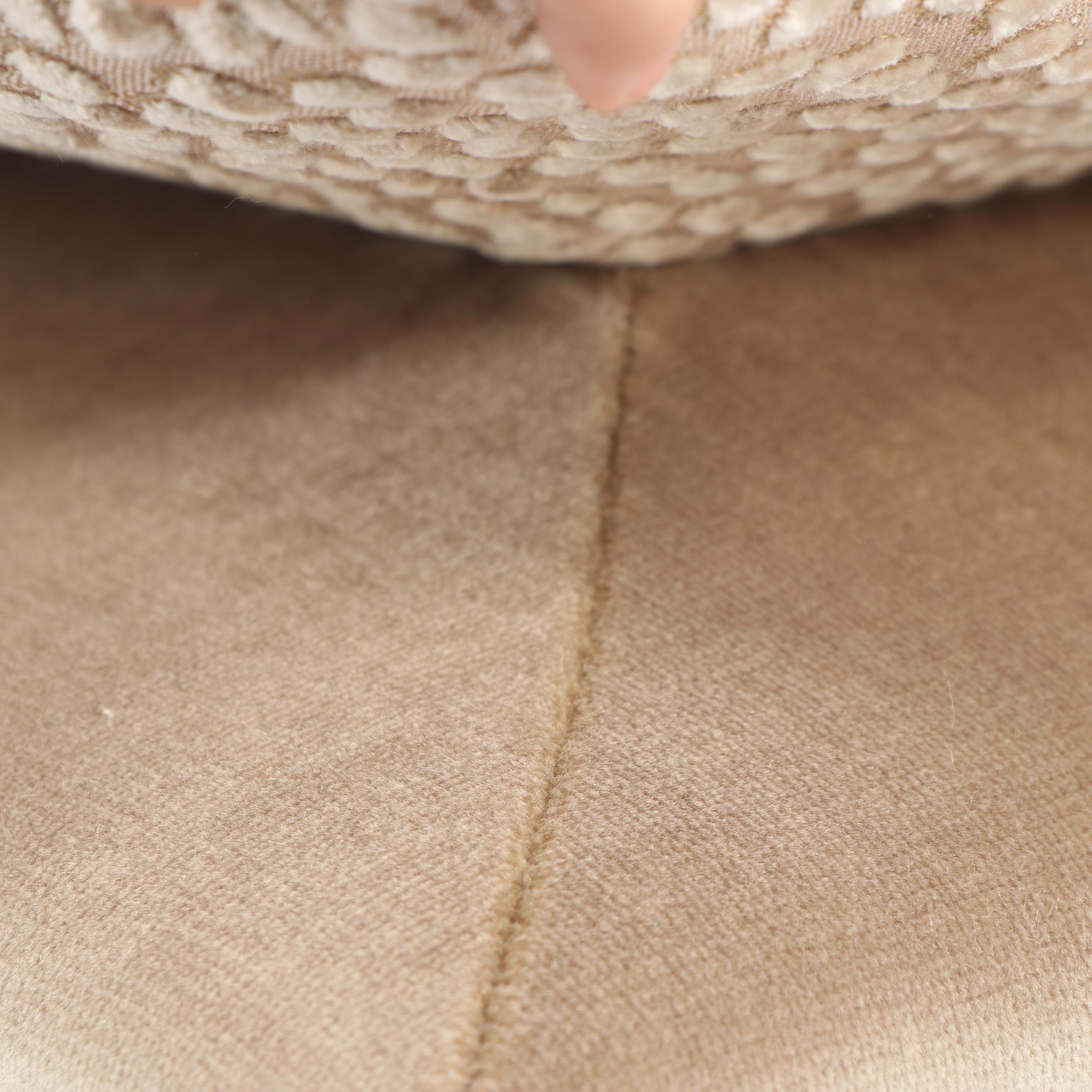 French Provincial Style Carved Wood Armchair and Ottoman, 21st Century