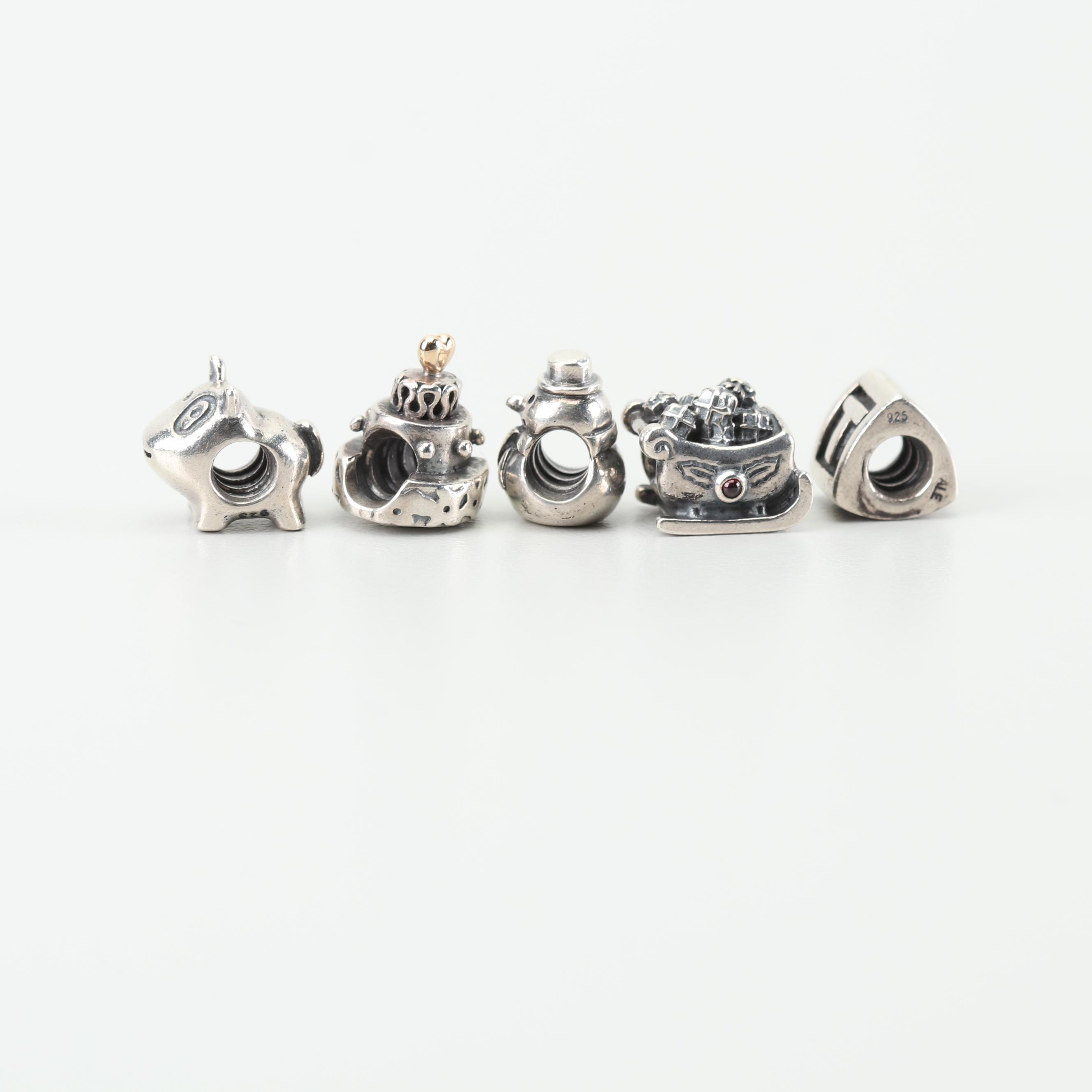 Pandora Sterling Silver Charms
