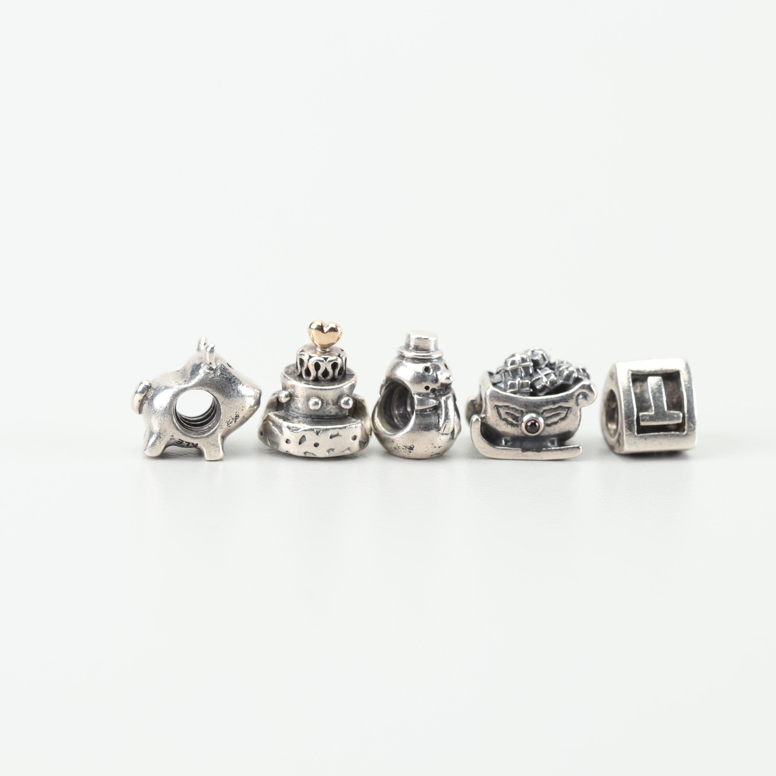 Pandora Sterling Silver Charms