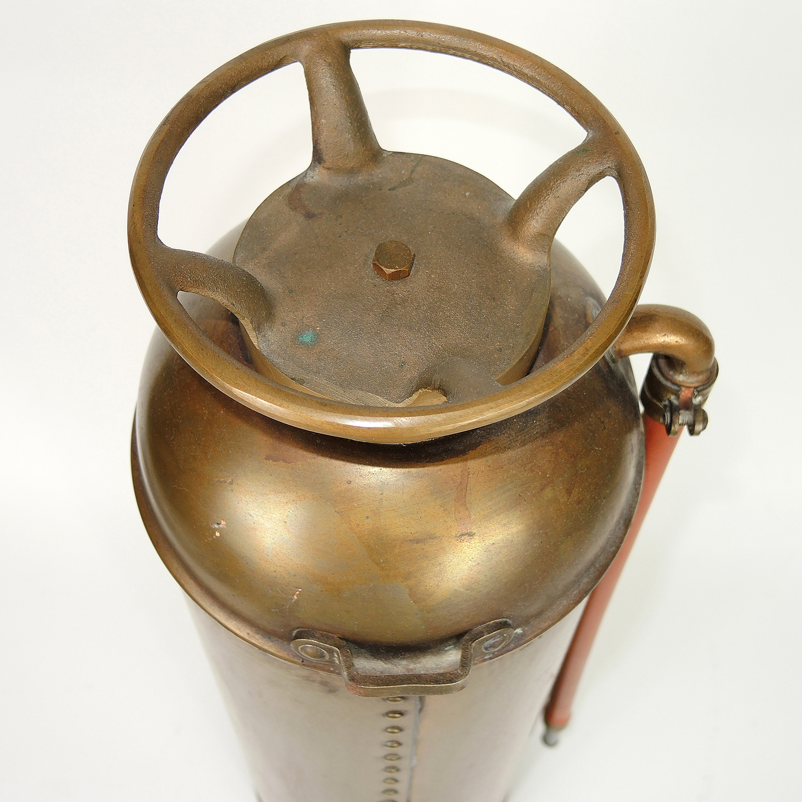 Pyrene Brass and Copper Soda- Acid Fire Extinguisher and Bellow